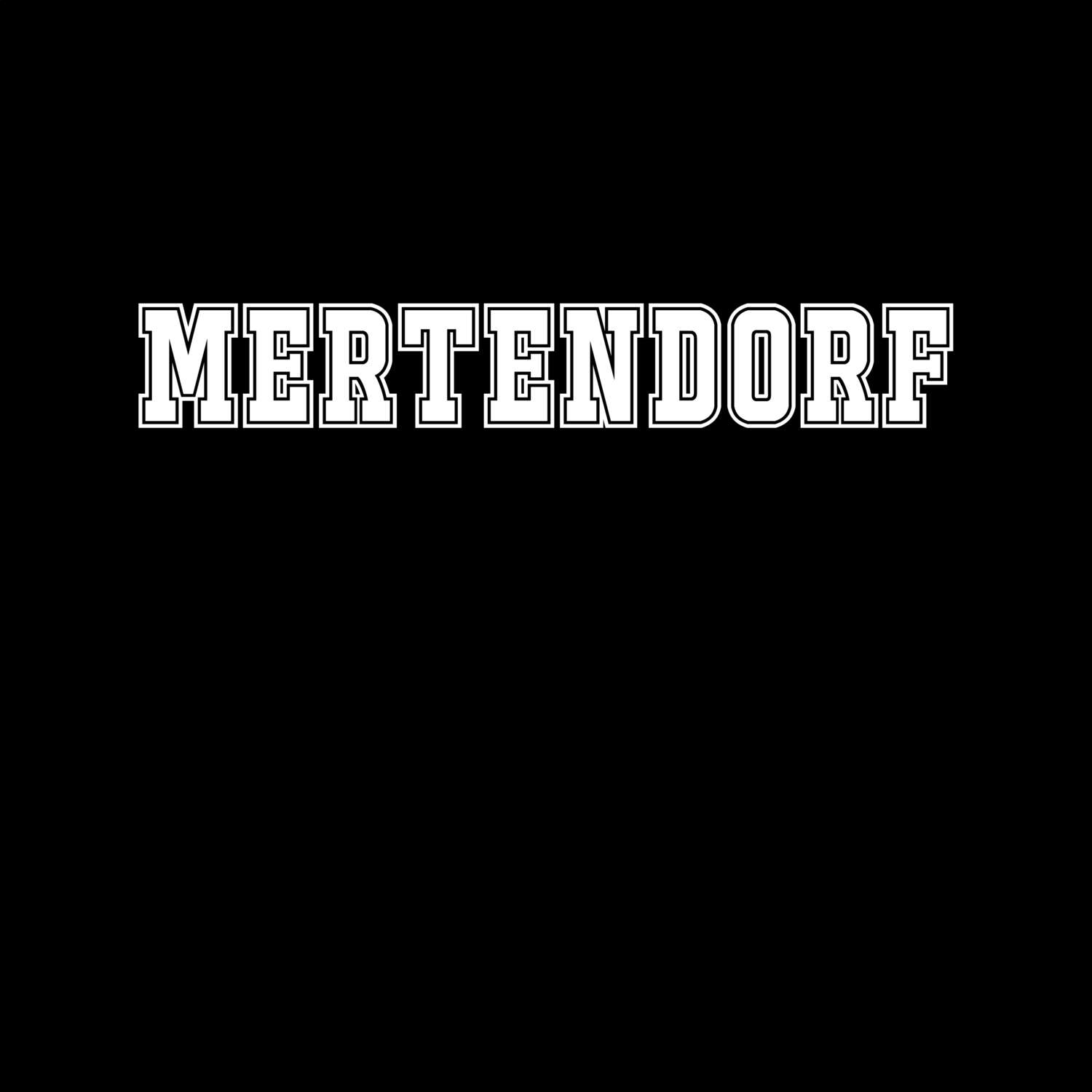 T-Shirt »Classic« für den Ort »Mertendorf«