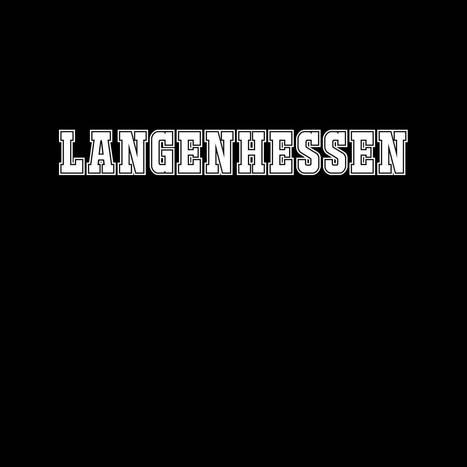 T-Shirt »Classic« für den Ort »Langenhessen«