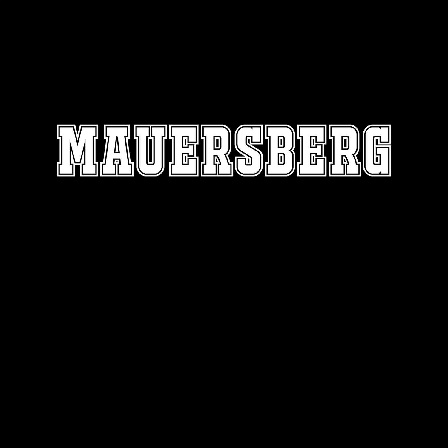 T-Shirt »Classic« für den Ort »Mauersberg«