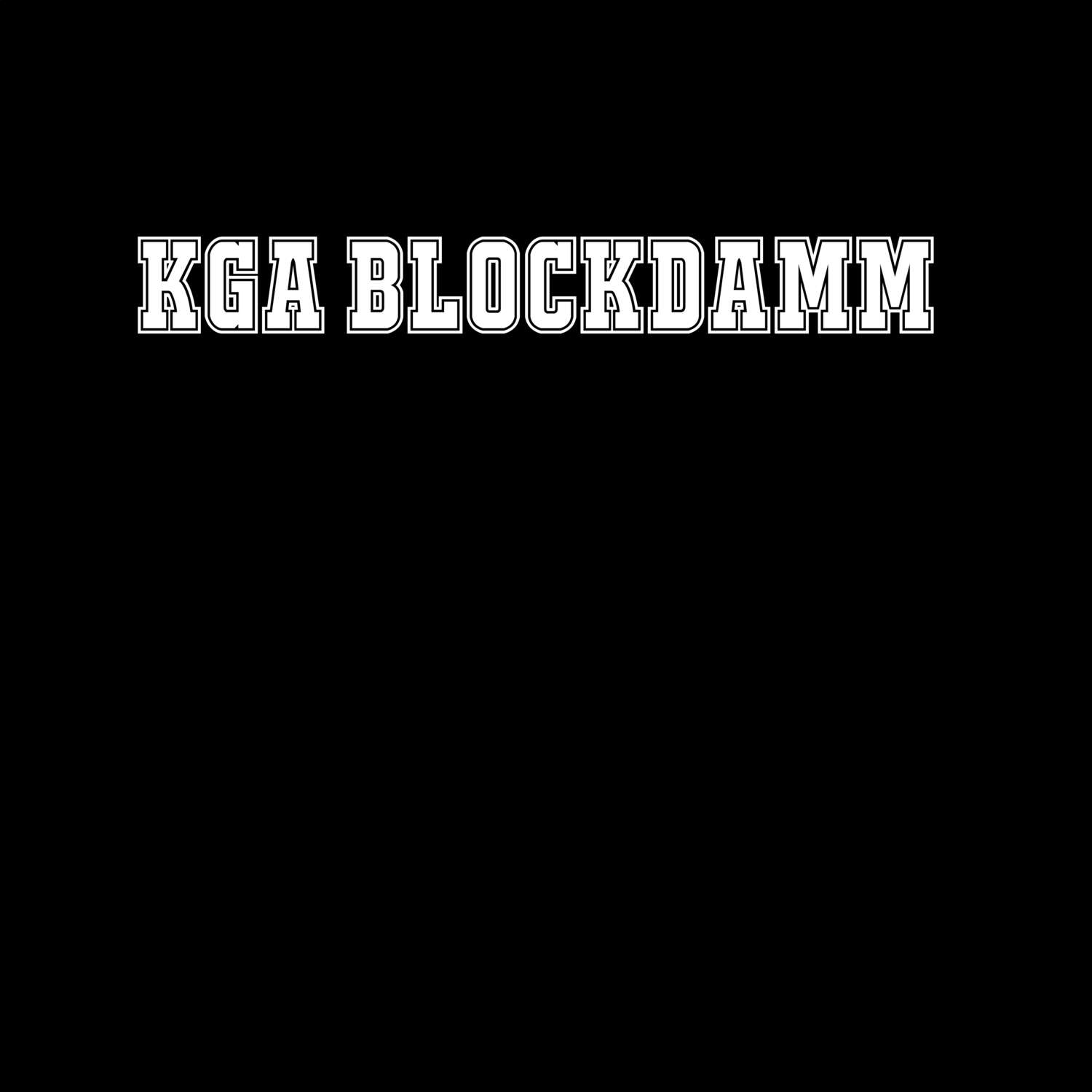 T-Shirt »Classic« für den Ort »KGA Blockdamm«