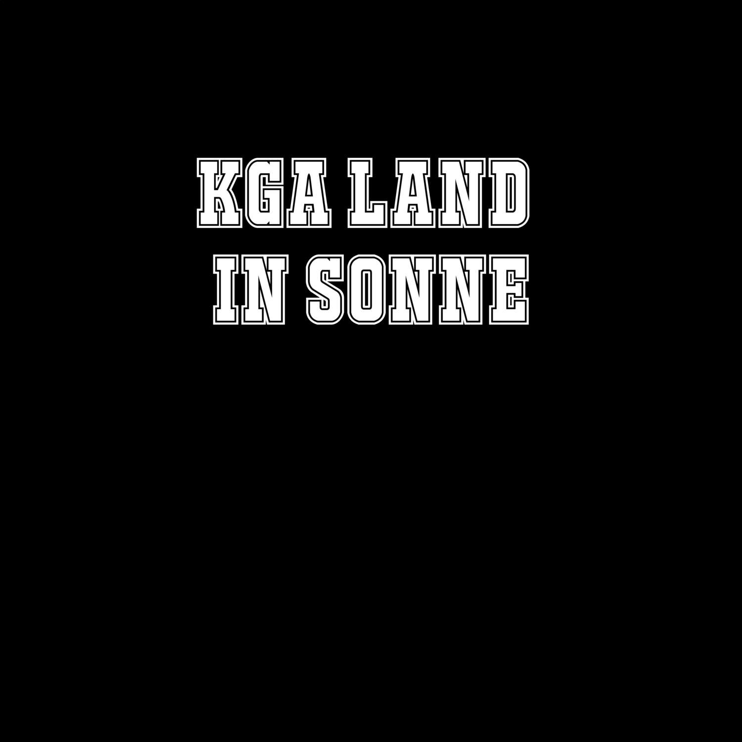 KGA Land in Sonne T-Shirt »Classic«