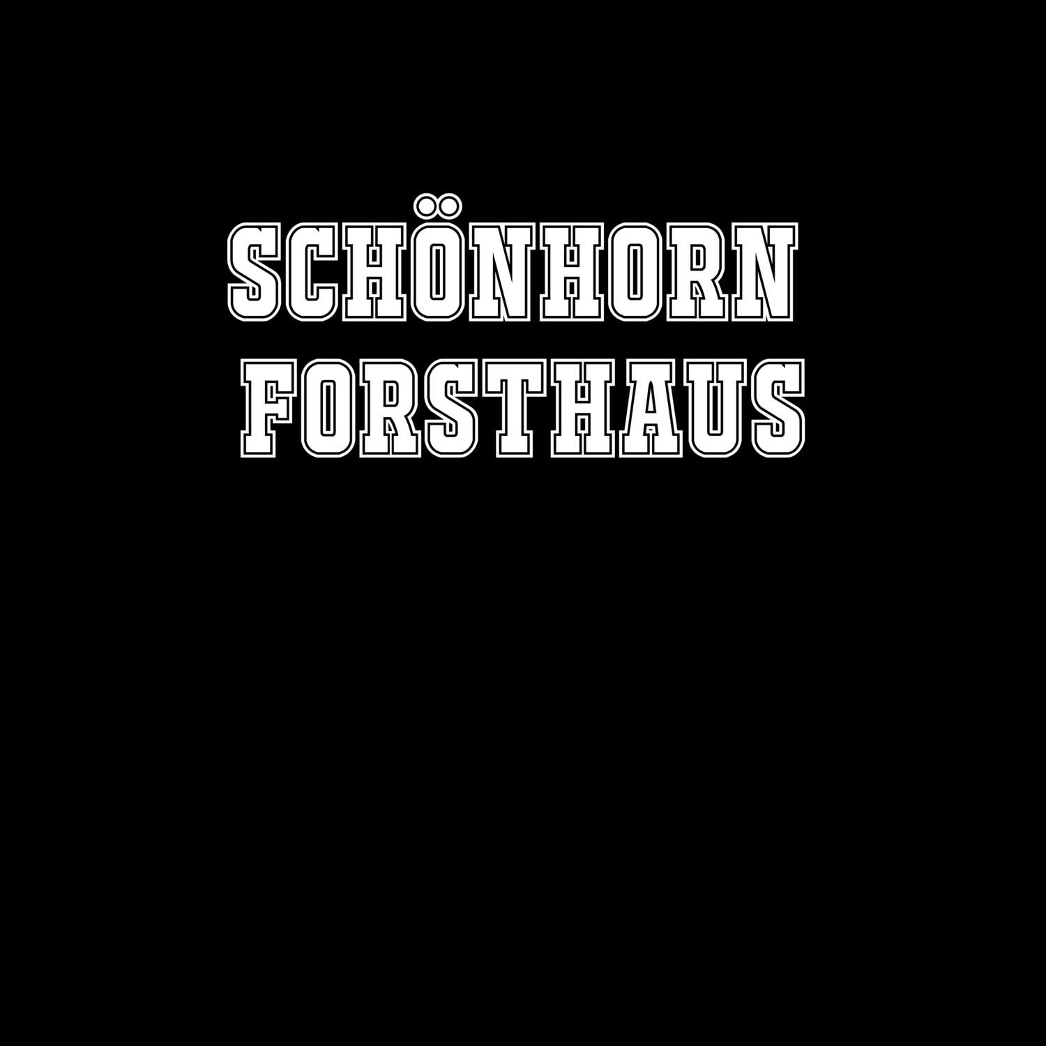 T-Shirt »Classic« für den Ort »Schönhorn Forsthaus«