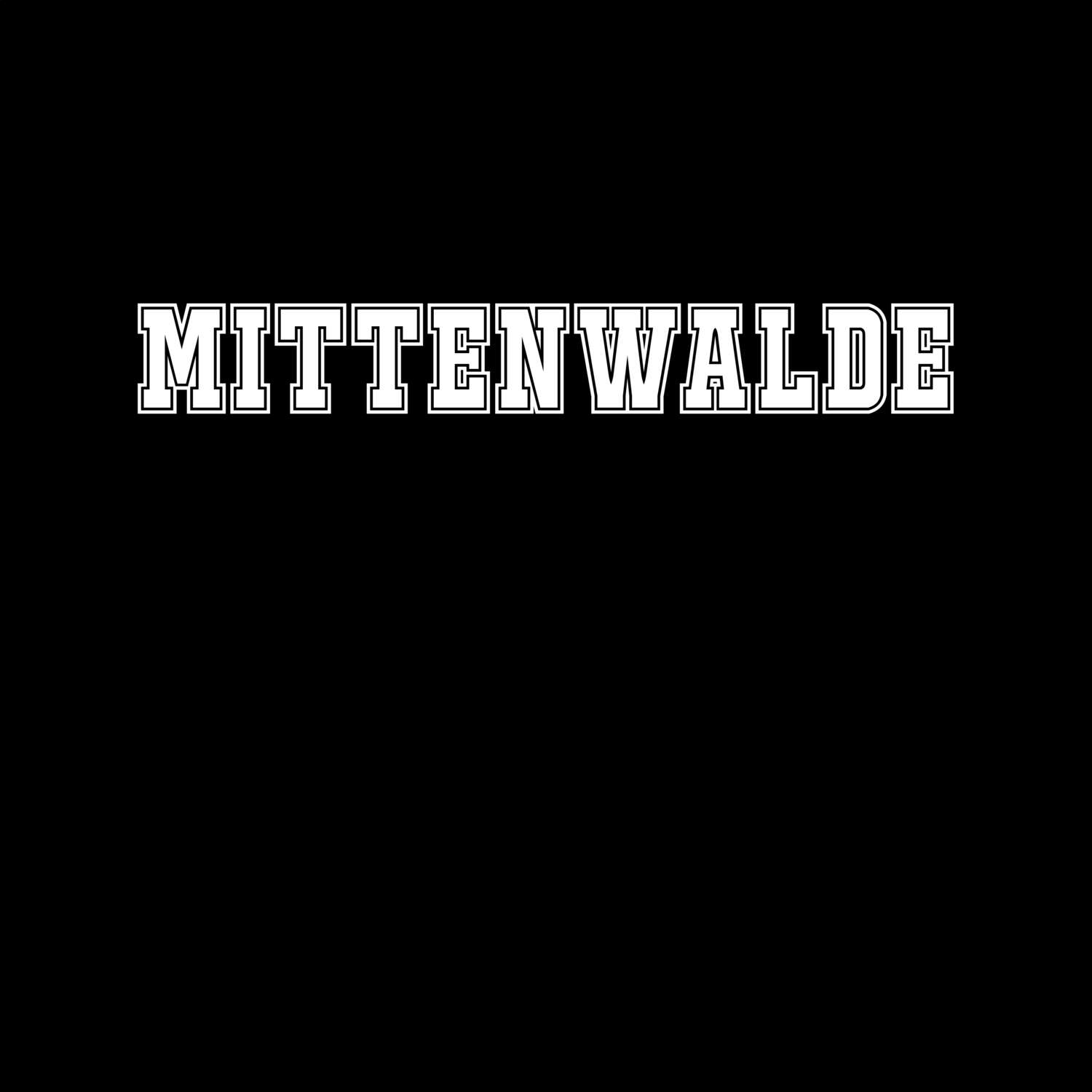 T-Shirt »Classic« für den Ort »Mittenwalde«