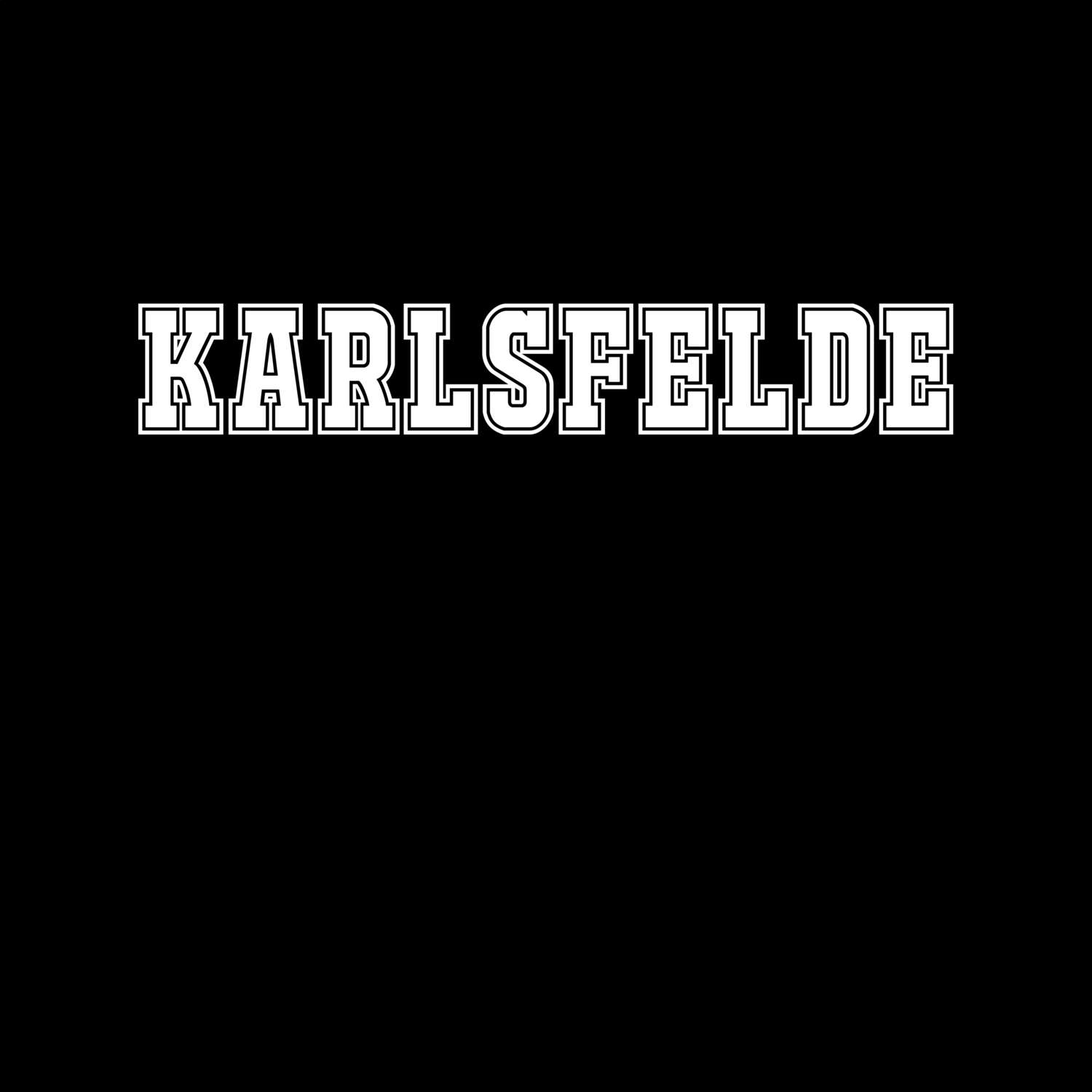 T-Shirt »Classic« für den Ort »Karlsfelde«