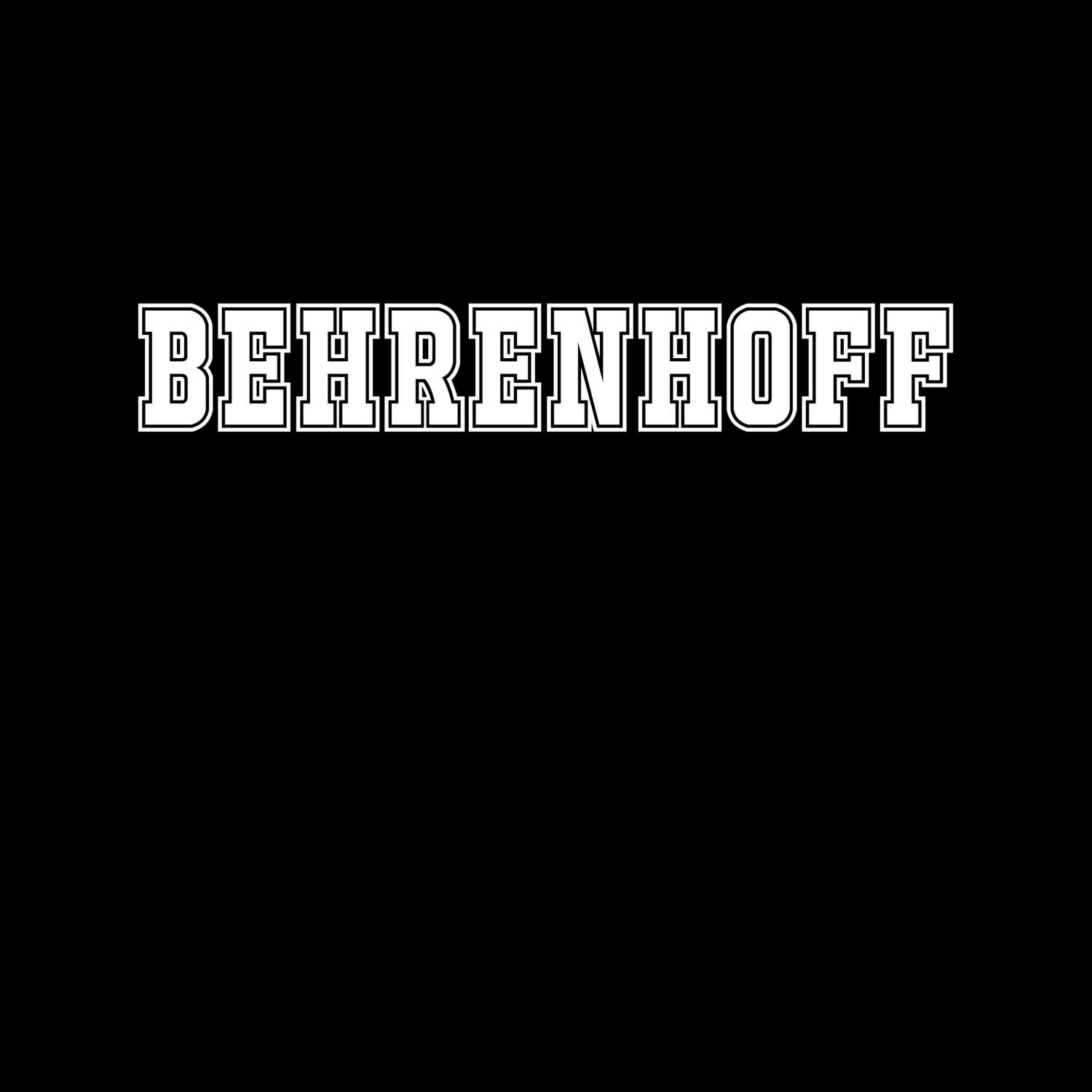 T-Shirt »Classic« für den Ort »Behrenhoff«