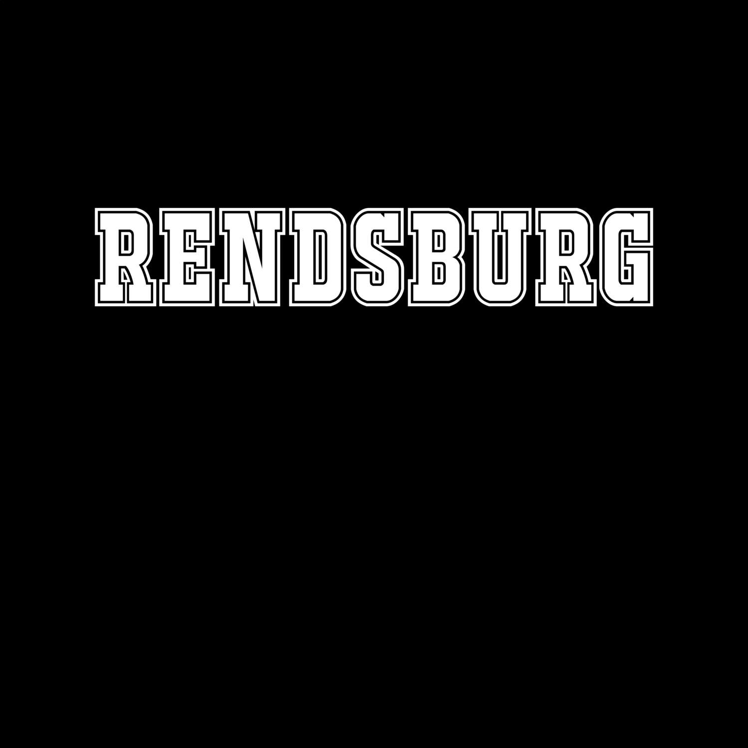 T-Shirt »Classic« für den Ort »Rendsburg«