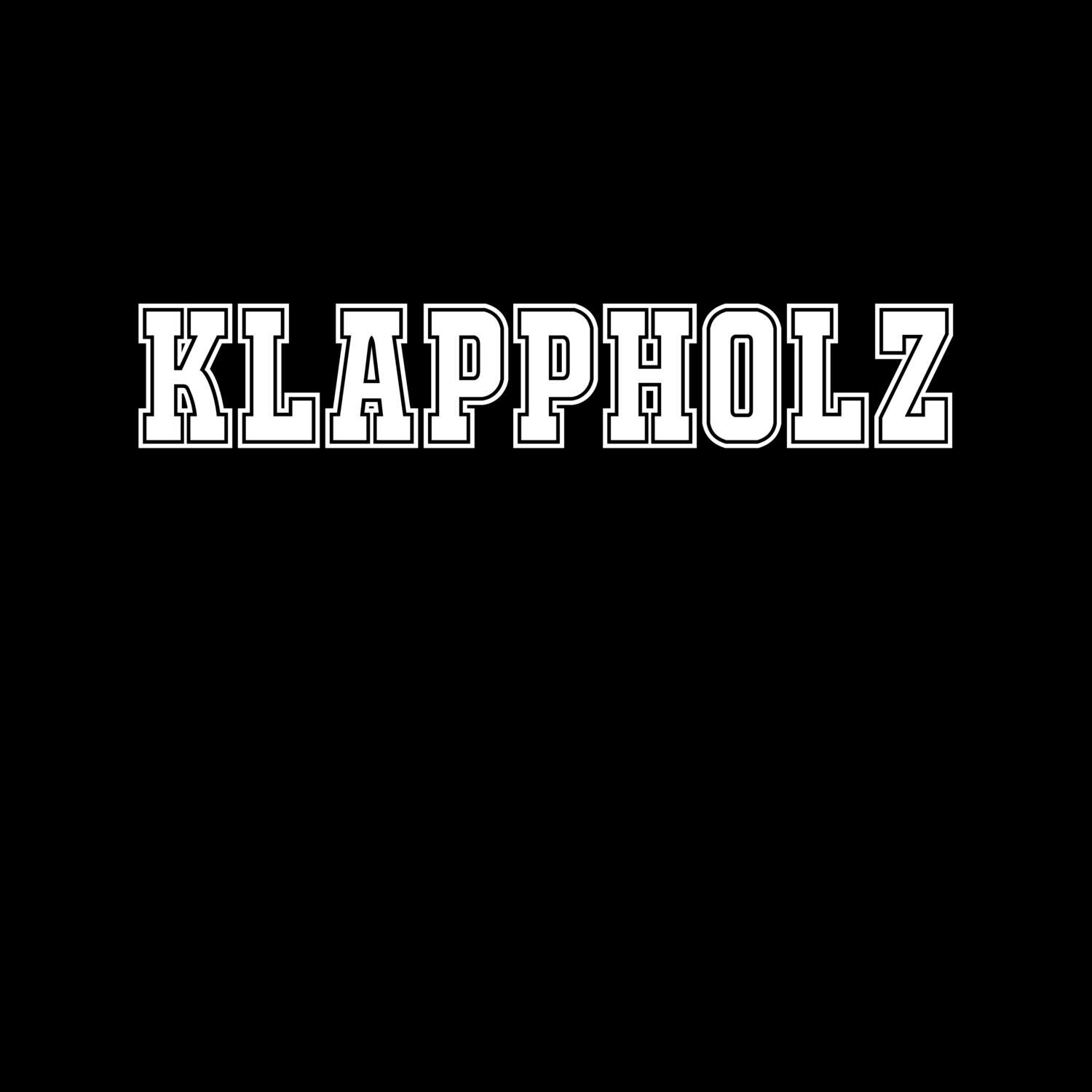 T-Shirt »Classic« für den Ort »Klappholz«