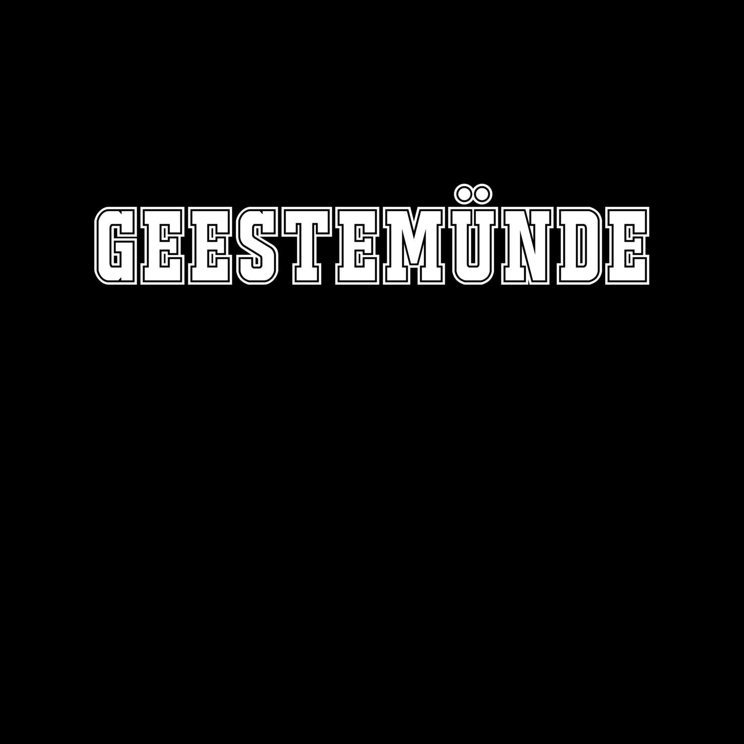 T-Shirt »Classic« für den Ort »Geestemünde«