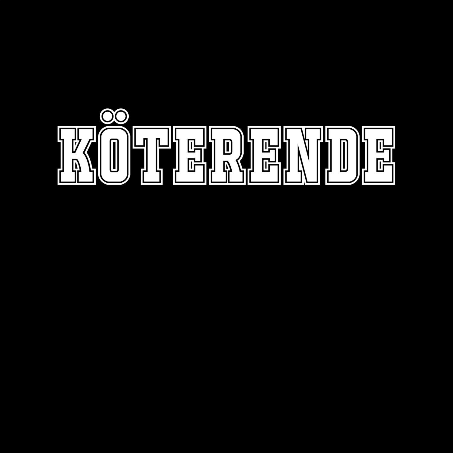 T-Shirt »Classic« für den Ort »Köterende«