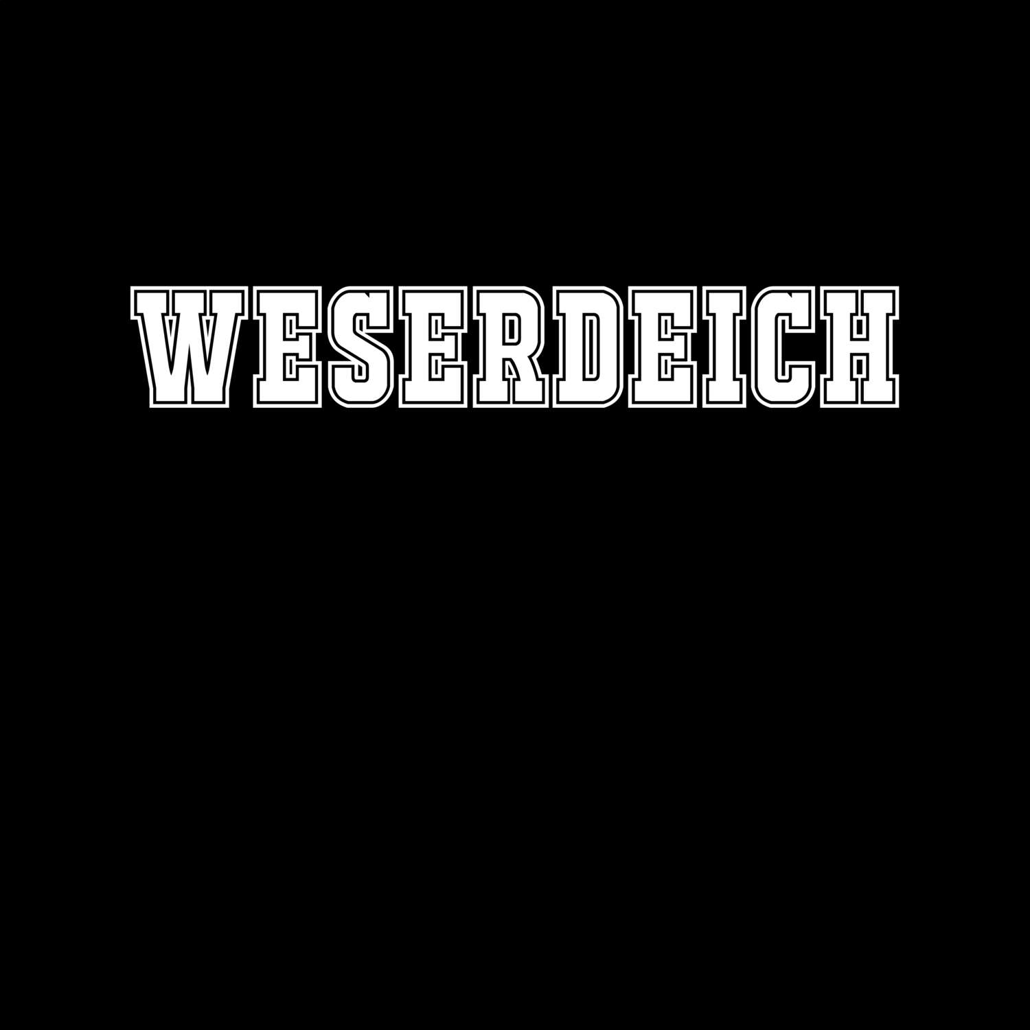 T-Shirt »Classic« für den Ort »Weserdeich«