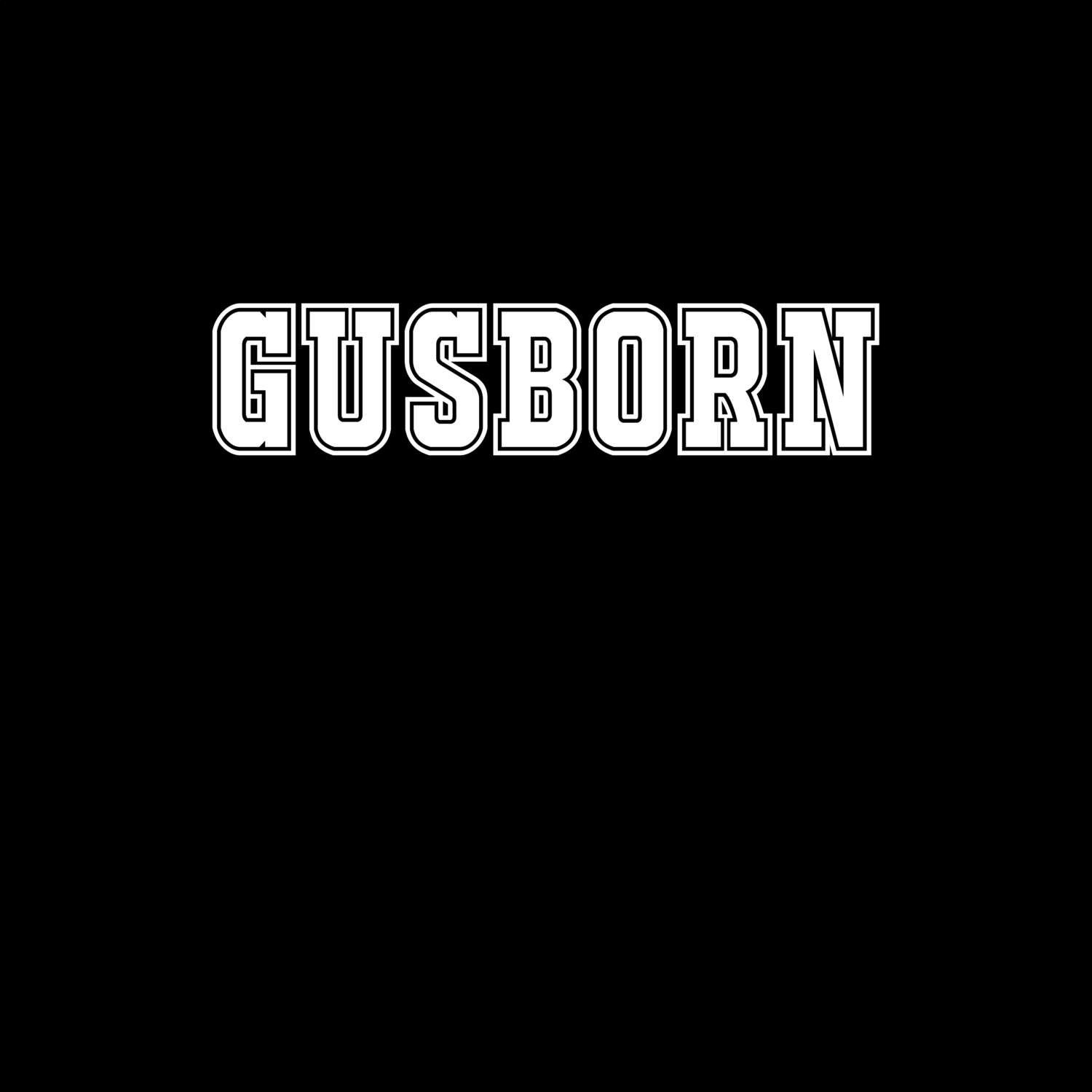 T-Shirt »Classic« für den Ort »Gusborn«