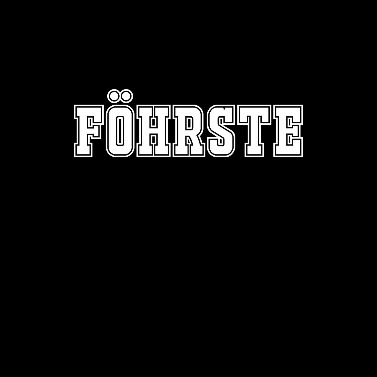 T-Shirt »Classic« für den Ort »Föhrste«