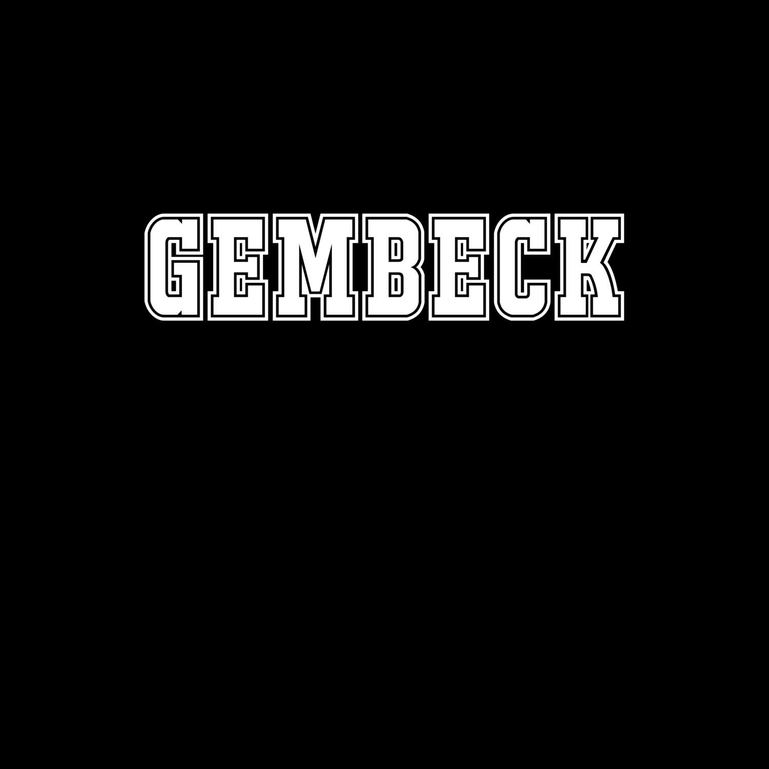 T-Shirt »Classic« für den Ort »Gembeck«