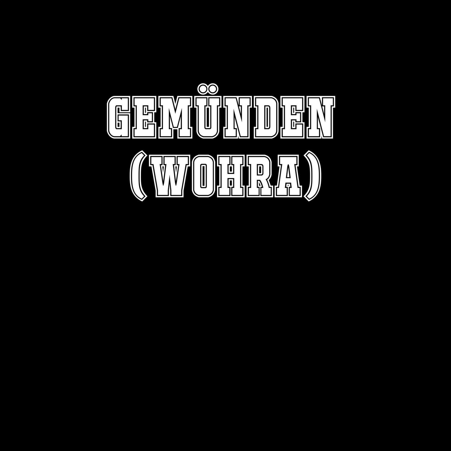 T-Shirt »Classic« für den Ort »Gemünden (Wohra)«