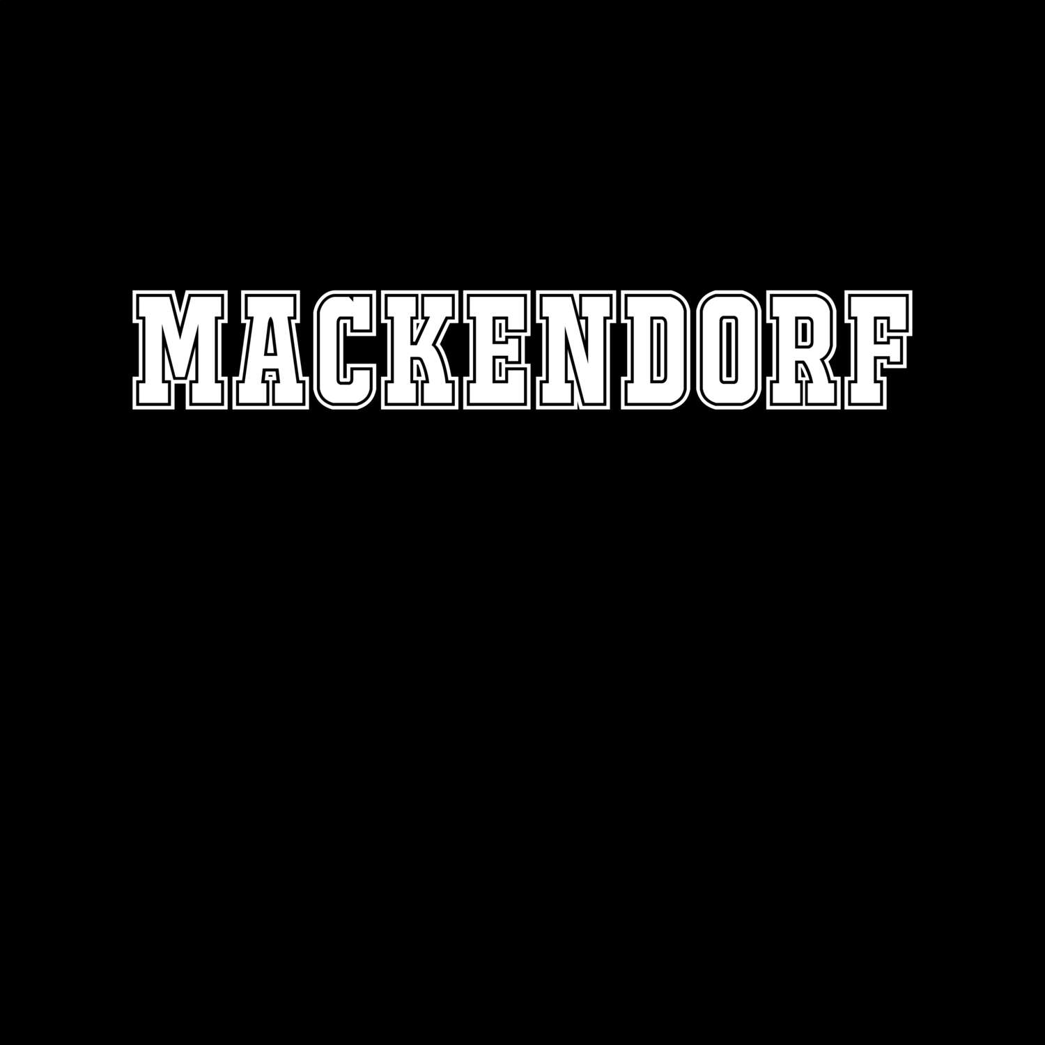 T-Shirt »Classic« für den Ort »Mackendorf«