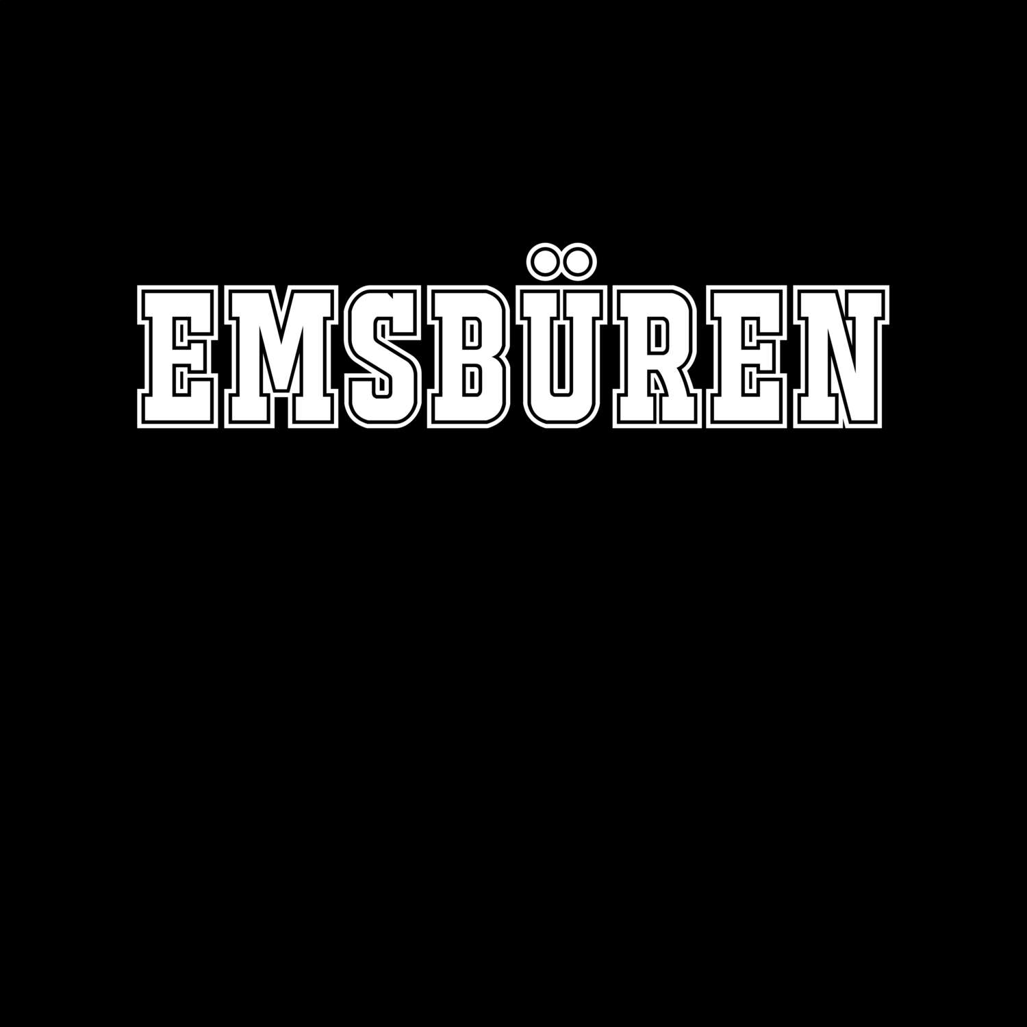 T-Shirt »Classic« für den Ort »Emsbüren«