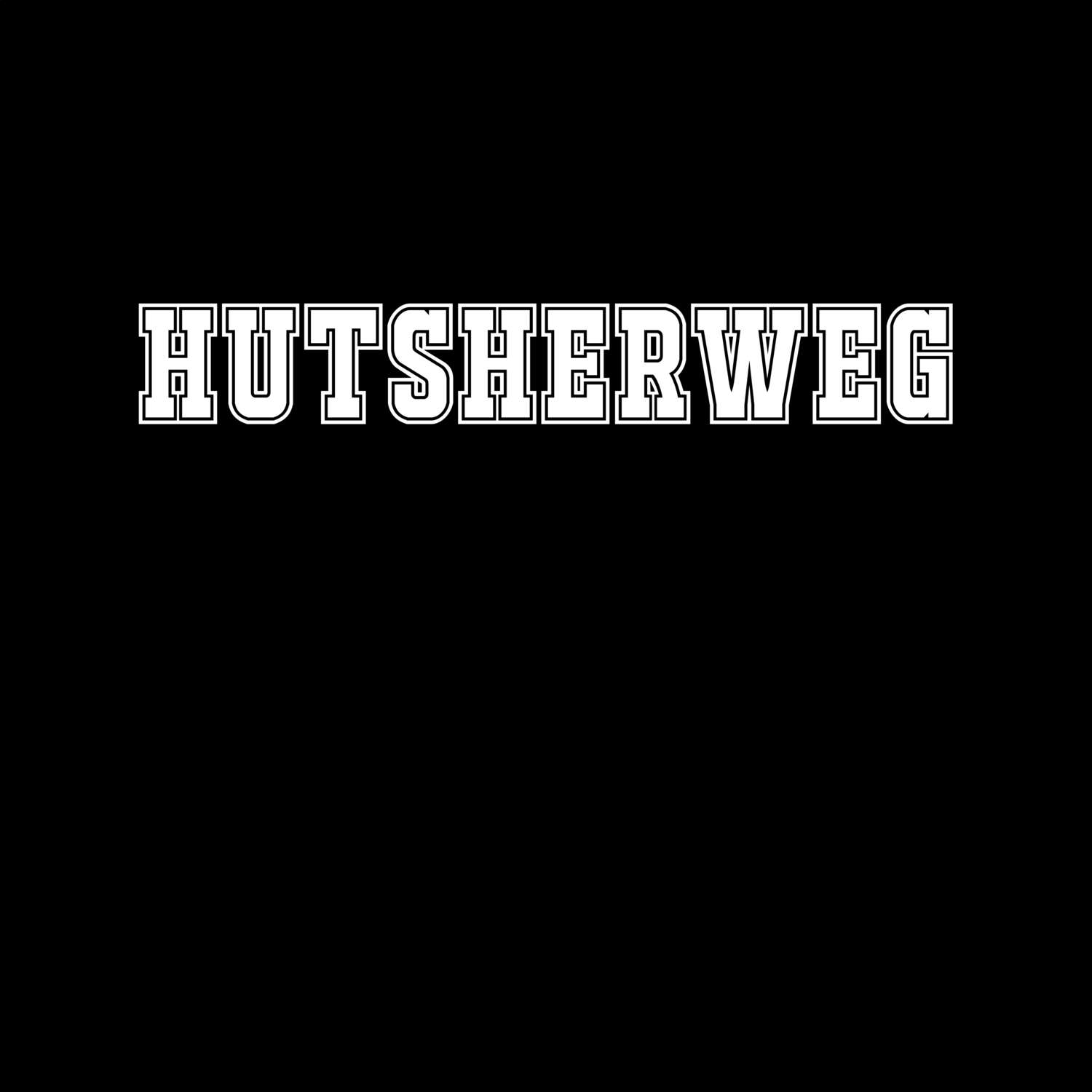 T-Shirt »Classic« für den Ort »Hutsherweg«