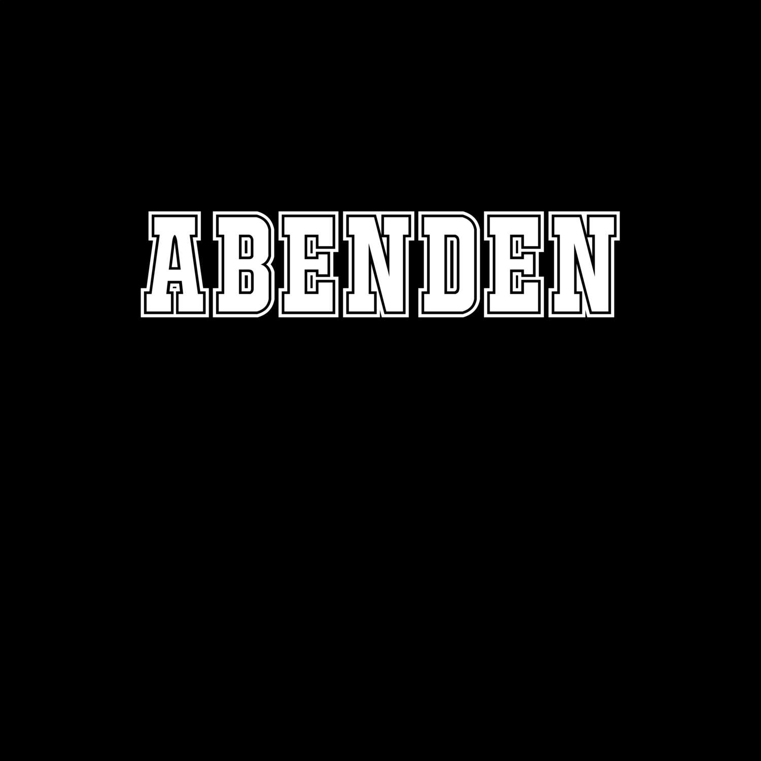 T-Shirt »Classic« für den Ort »Abenden«