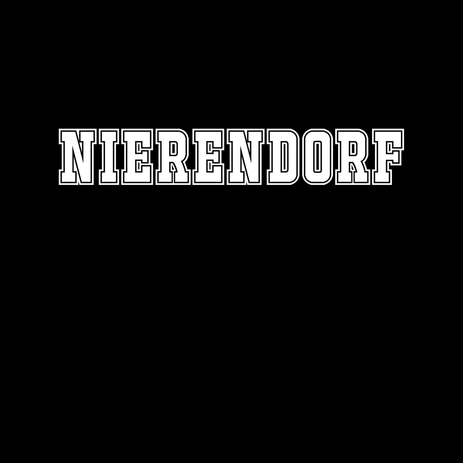 T-Shirt »Classic« für den Ort »Nierendorf«