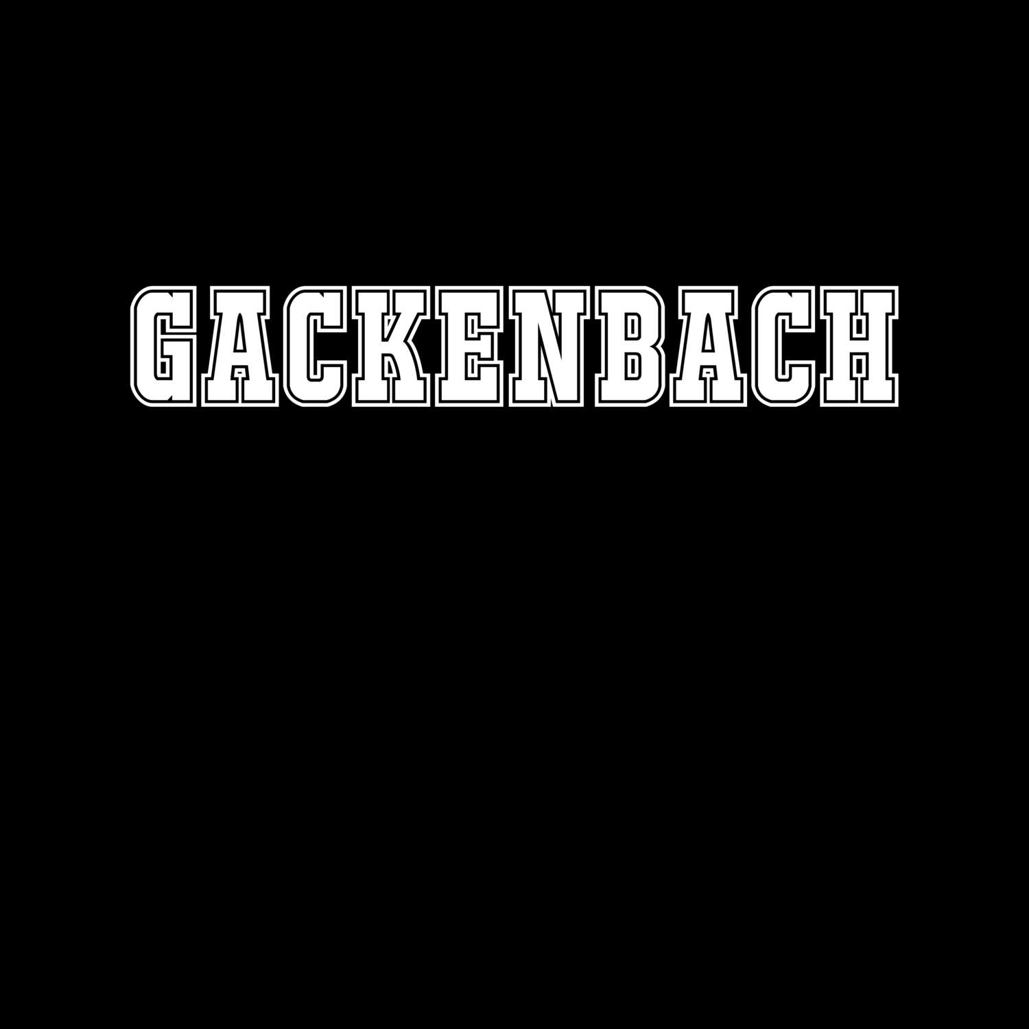 T-Shirt »Classic« für den Ort »Gackenbach«