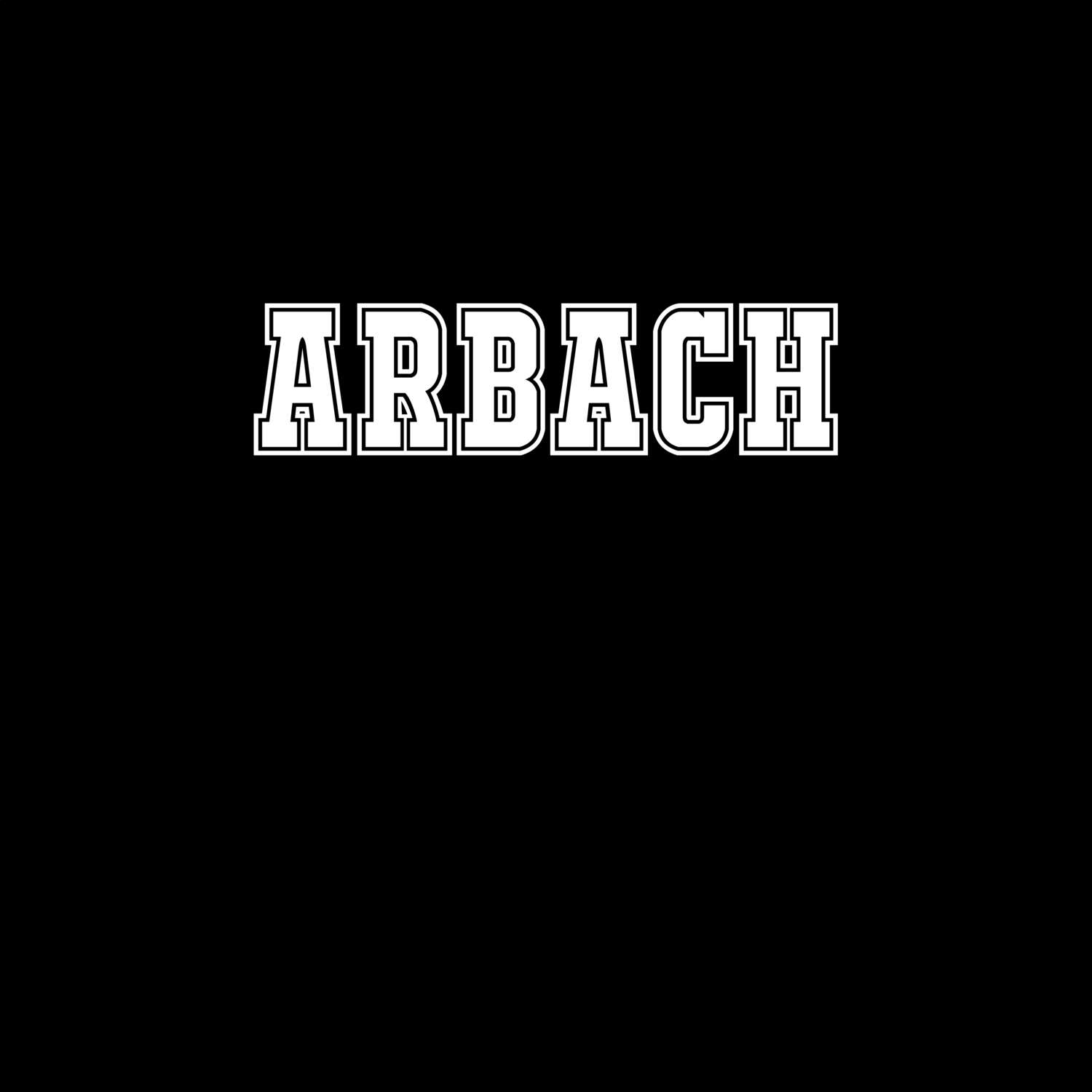 T-Shirt »Classic« für den Ort »Arbach«