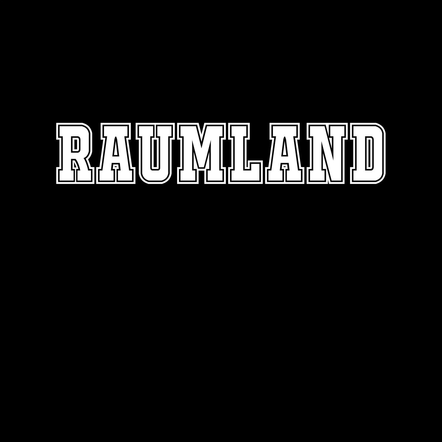 T-Shirt »Classic« für den Ort »Raumland«