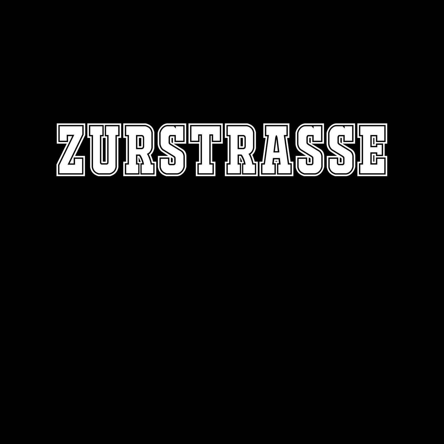 T-Shirt »Classic« für den Ort »Zurstraße«