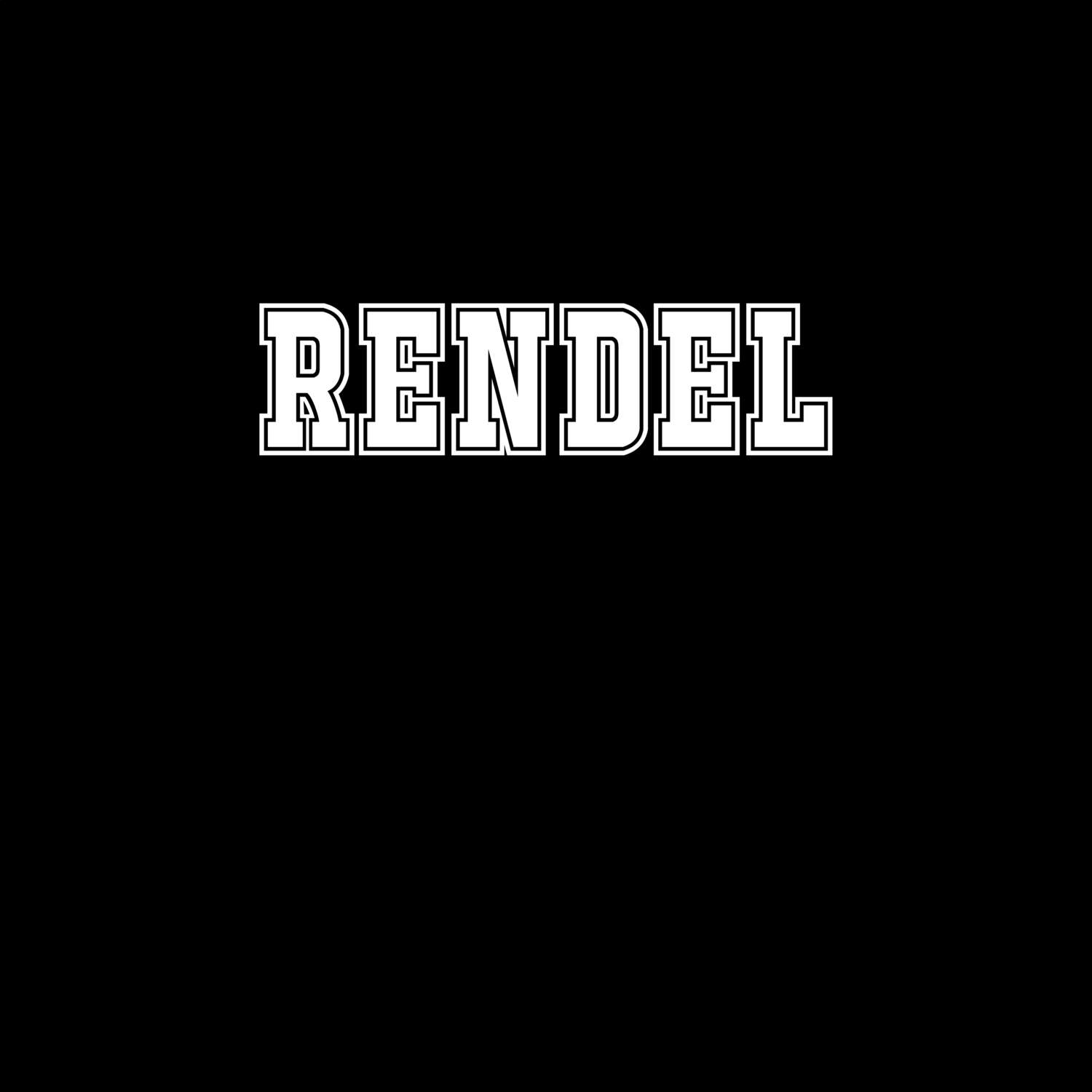 T-Shirt »Classic« für den Ort »Rendel«