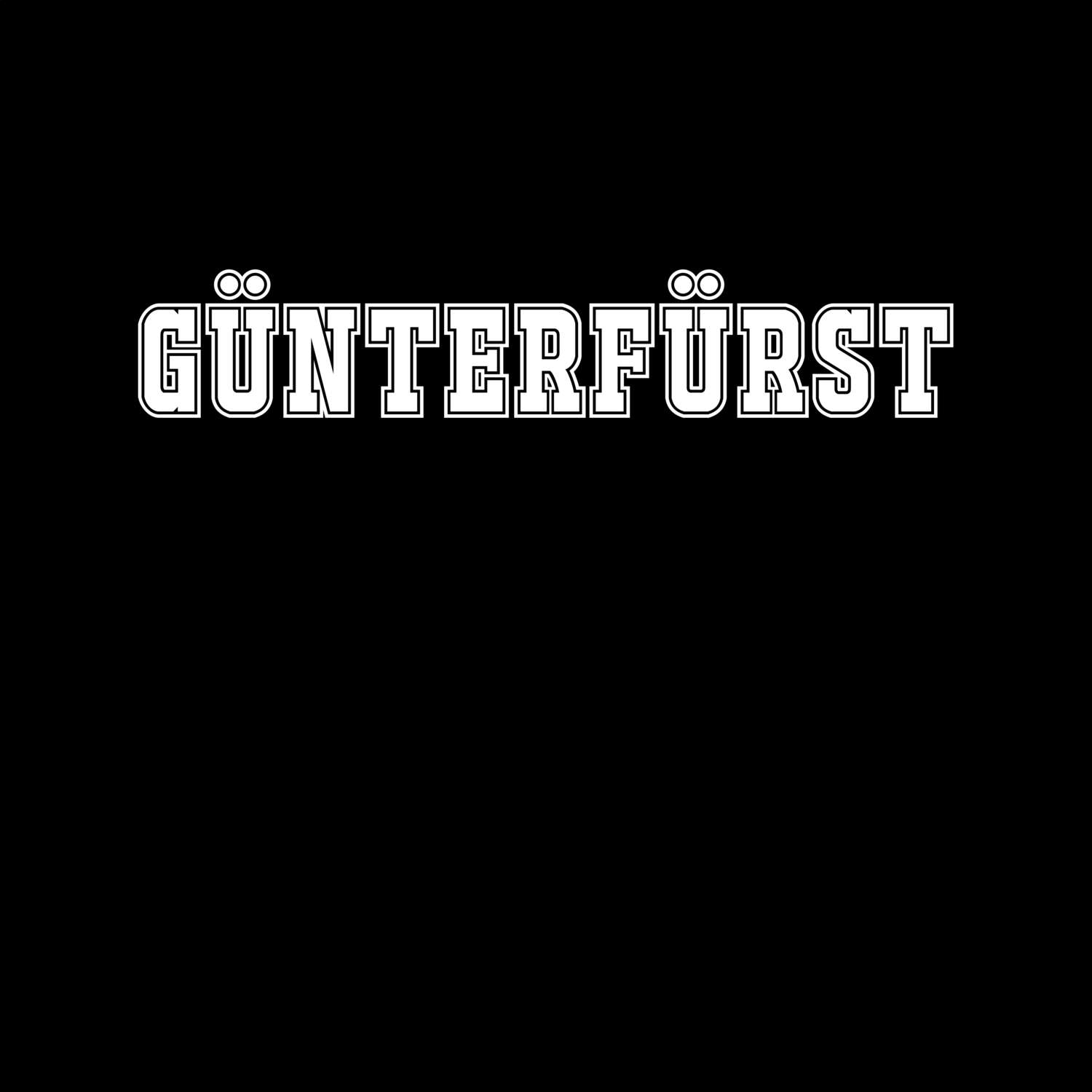 T-Shirt »Classic« für den Ort »Günterfürst«