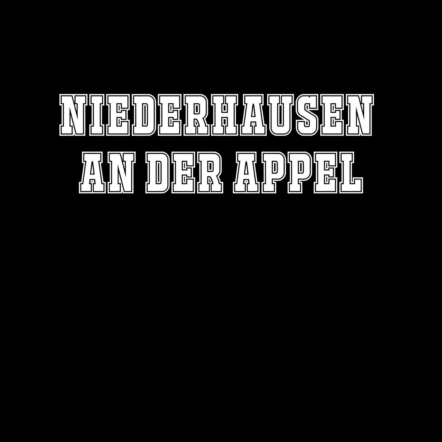 T-Shirt »Classic« für den Ort »Niederhausen an der Appel«