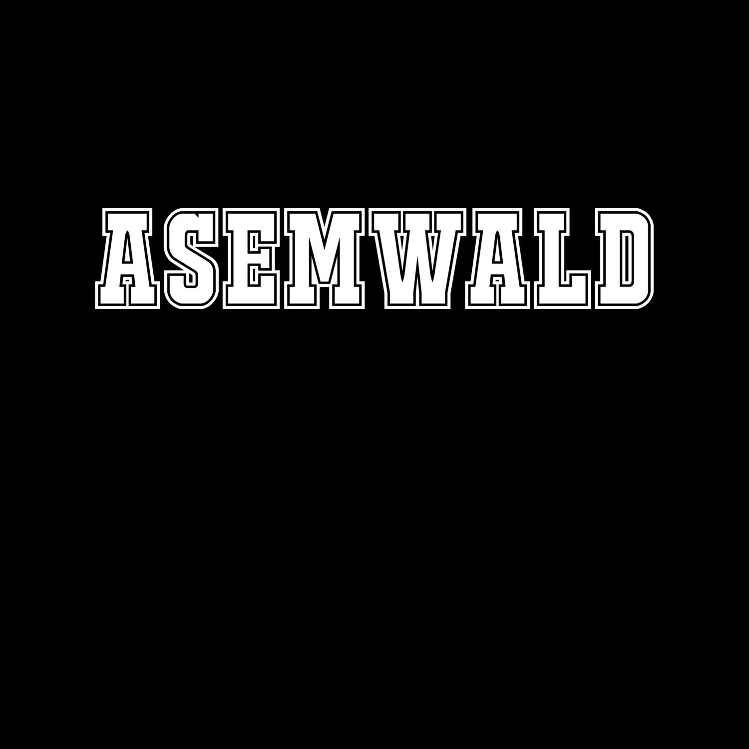 T-Shirt »Classic« für den Ort »Asemwald«