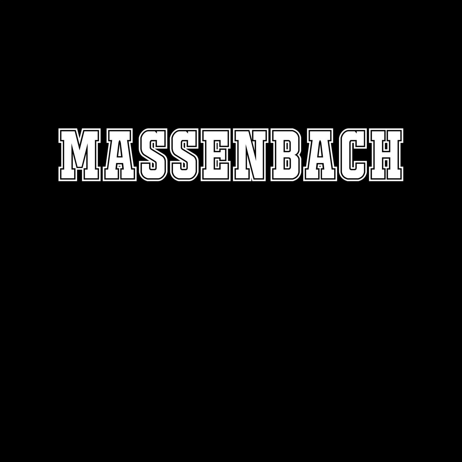 T-Shirt »Classic« für den Ort »Massenbach«