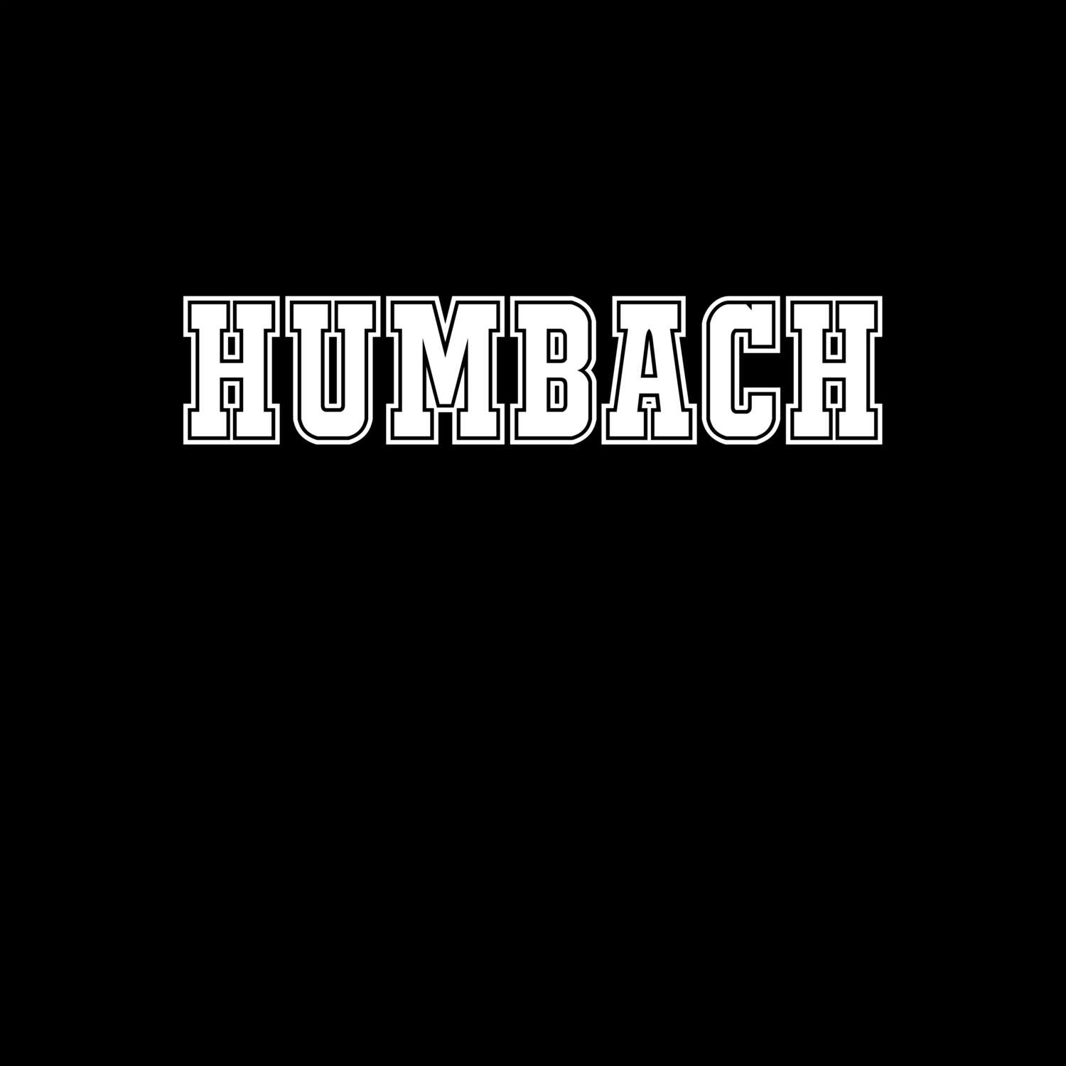 T-Shirt »Classic« für den Ort »Humbach«