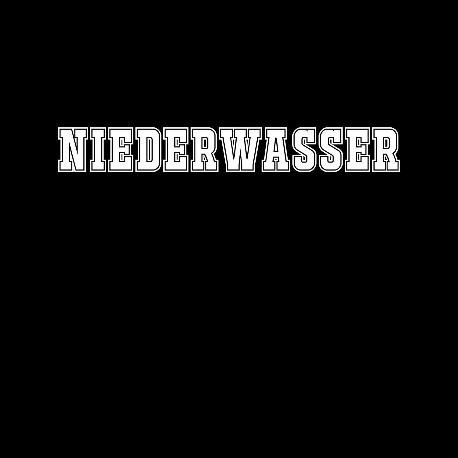 T-Shirt »Classic« für den Ort »Niederwasser«