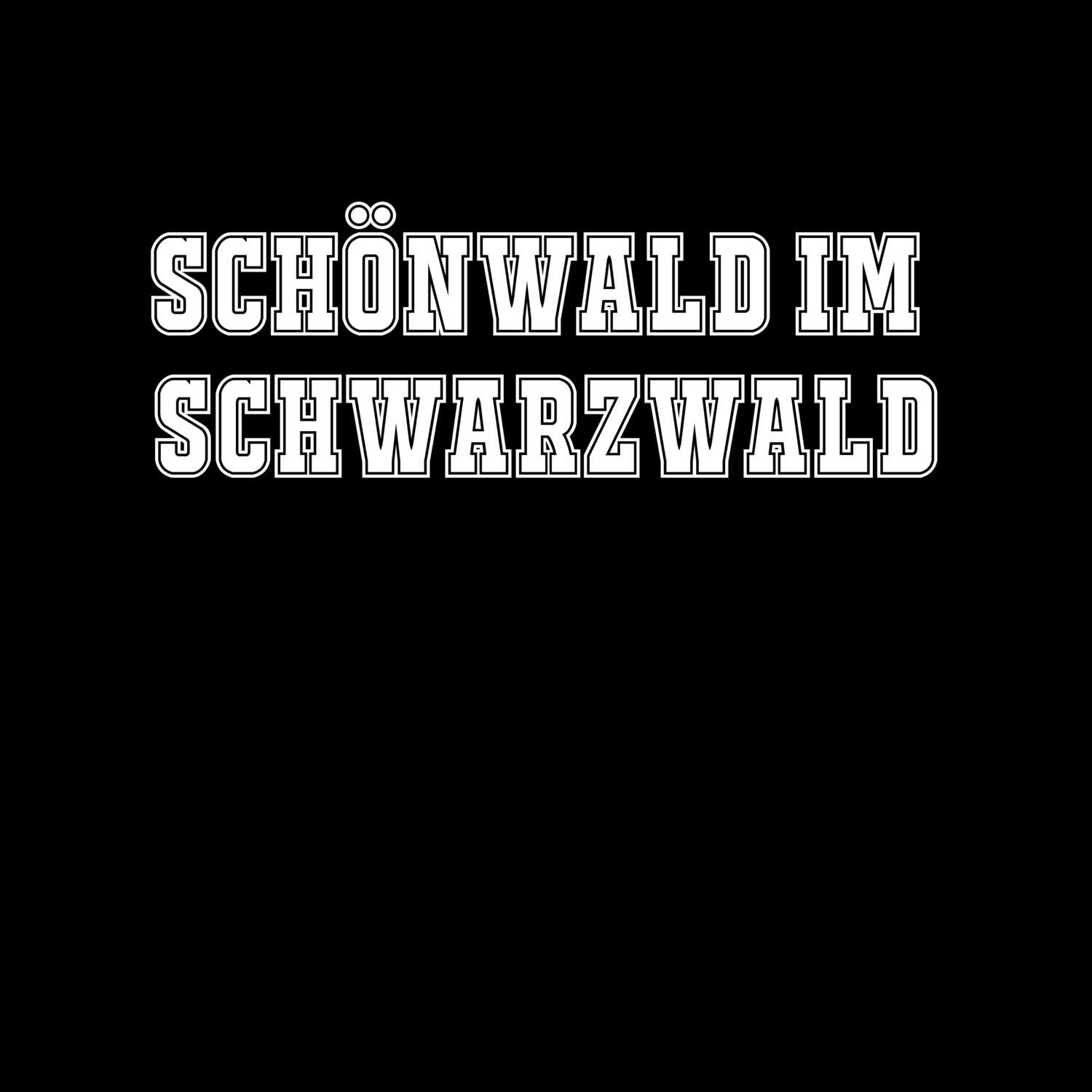 T-Shirt »Classic« für den Ort »Schönwald im Schwarzwald«