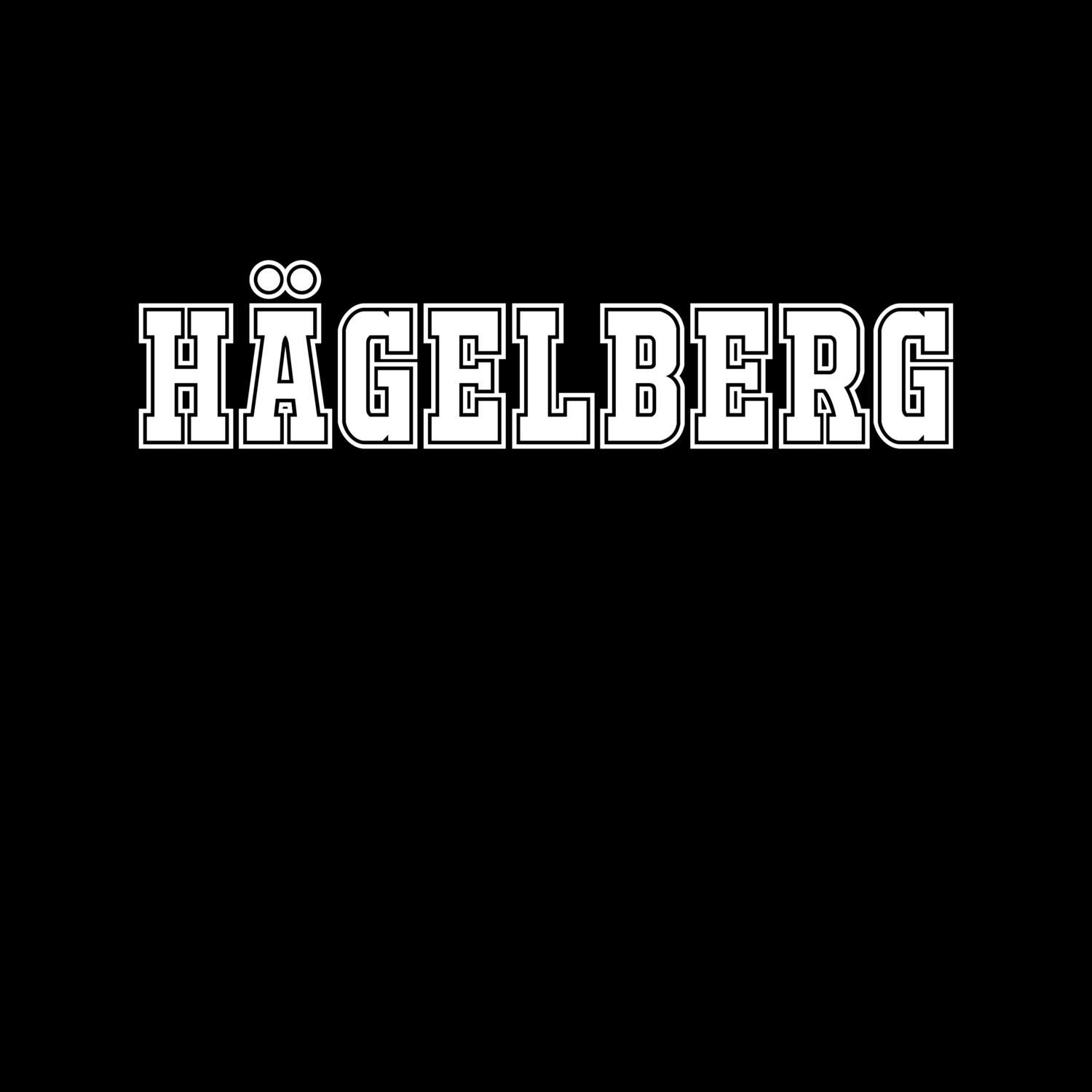 T-Shirt »Classic« für den Ort »Hägelberg«