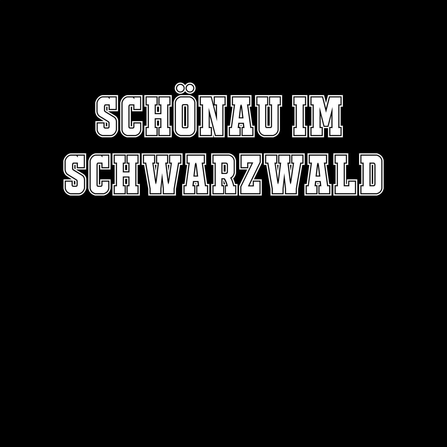 T-Shirt »Classic« für den Ort »Schönau im Schwarzwald«