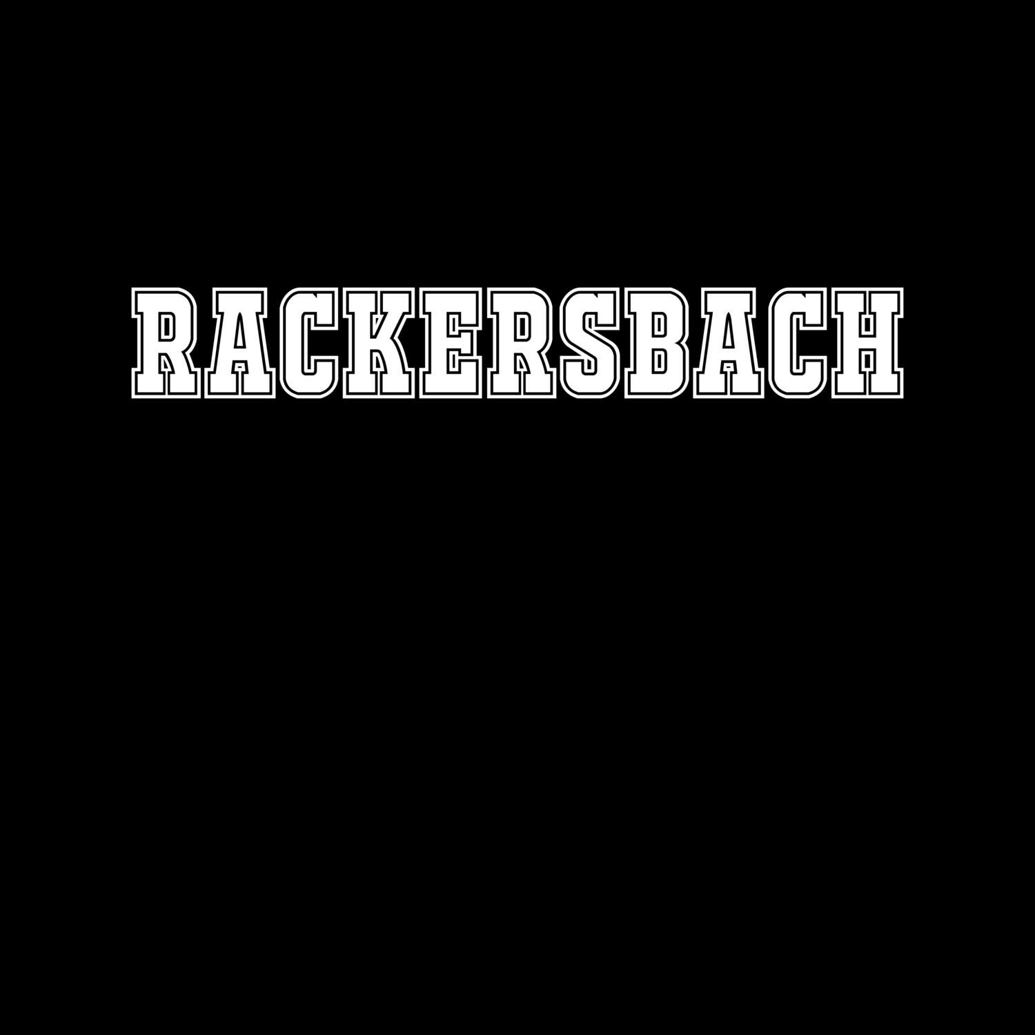 T-Shirt »Classic« für den Ort »Rackersbach«