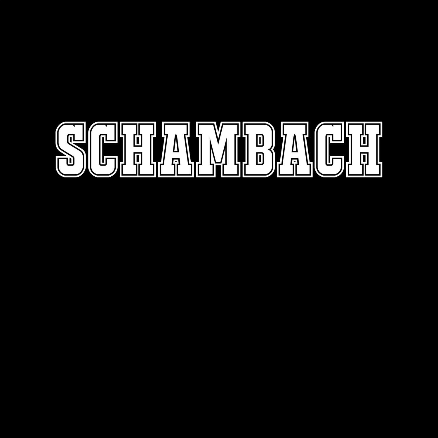 T-Shirt »Classic« für den Ort »Schambach«