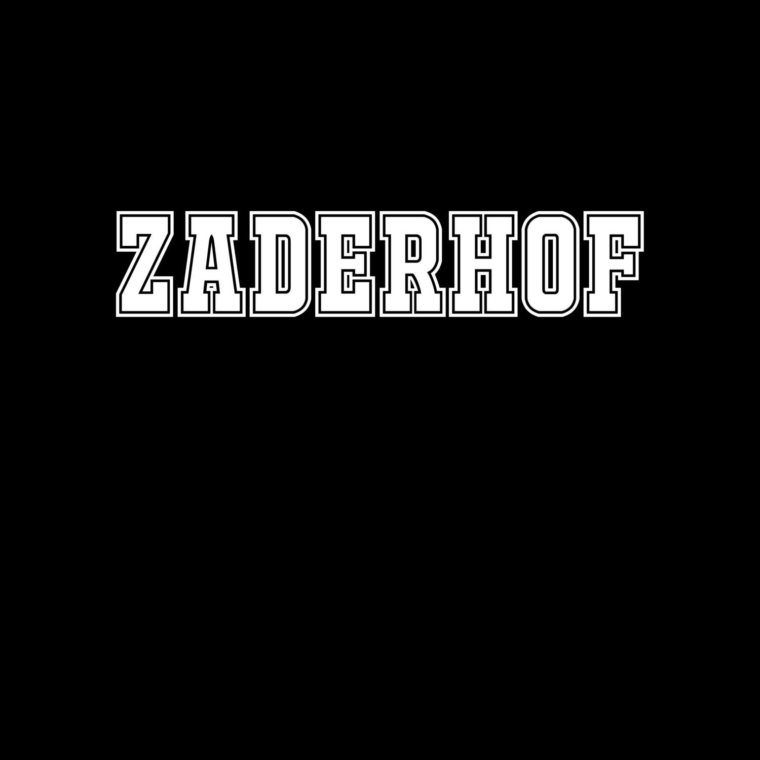 Zaderhof T-Shirt »Classic«