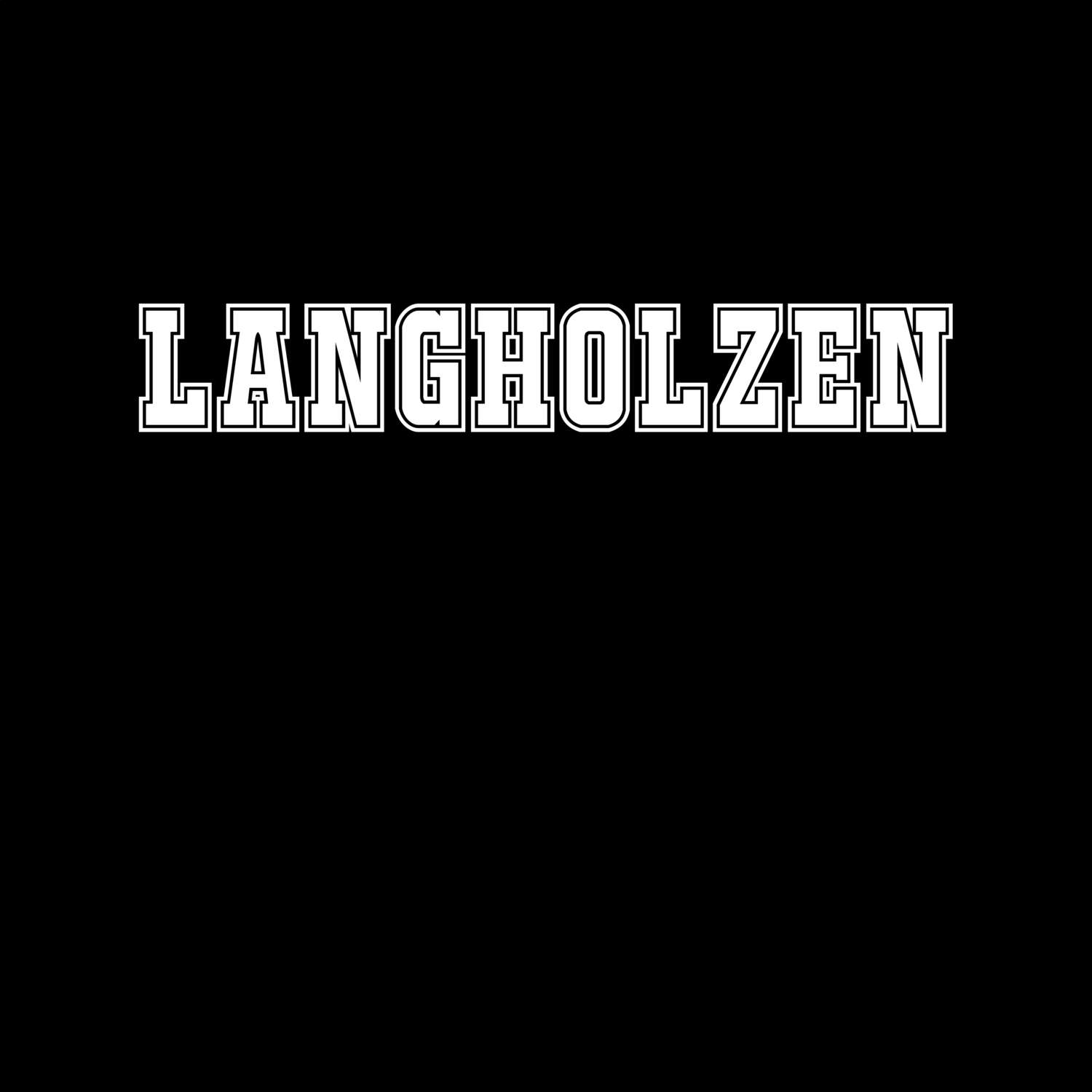 T-Shirt »Classic« für den Ort »Langholzen«