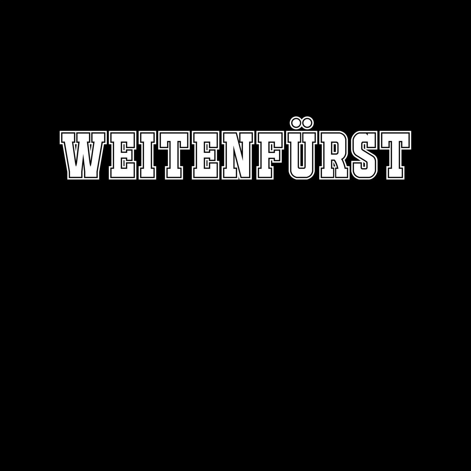 T-Shirt »Classic« für den Ort »Weitenfürst«