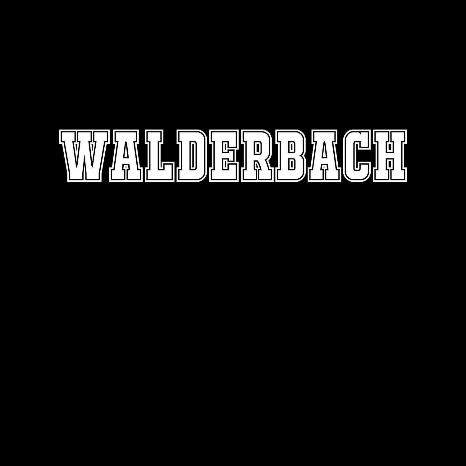 T-Shirt »Classic« für den Ort »Walderbach«