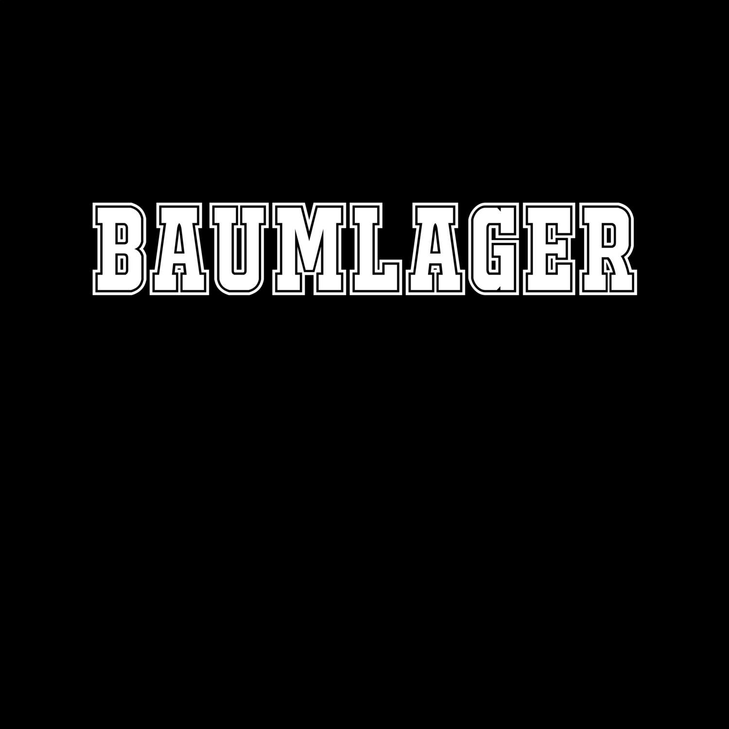 T-Shirt »Classic« für den Ort »Baumlager«