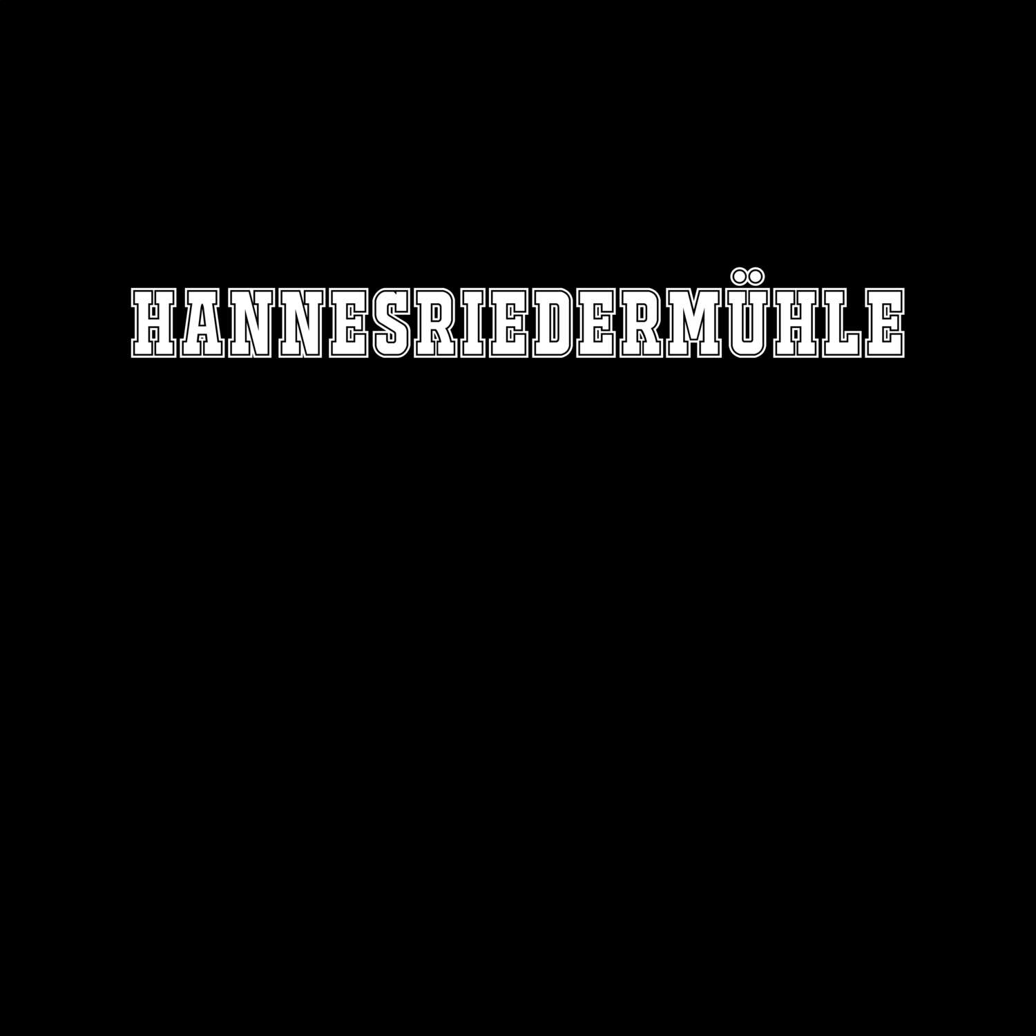 T-Shirt »Classic« für den Ort »Hannesriedermühle«