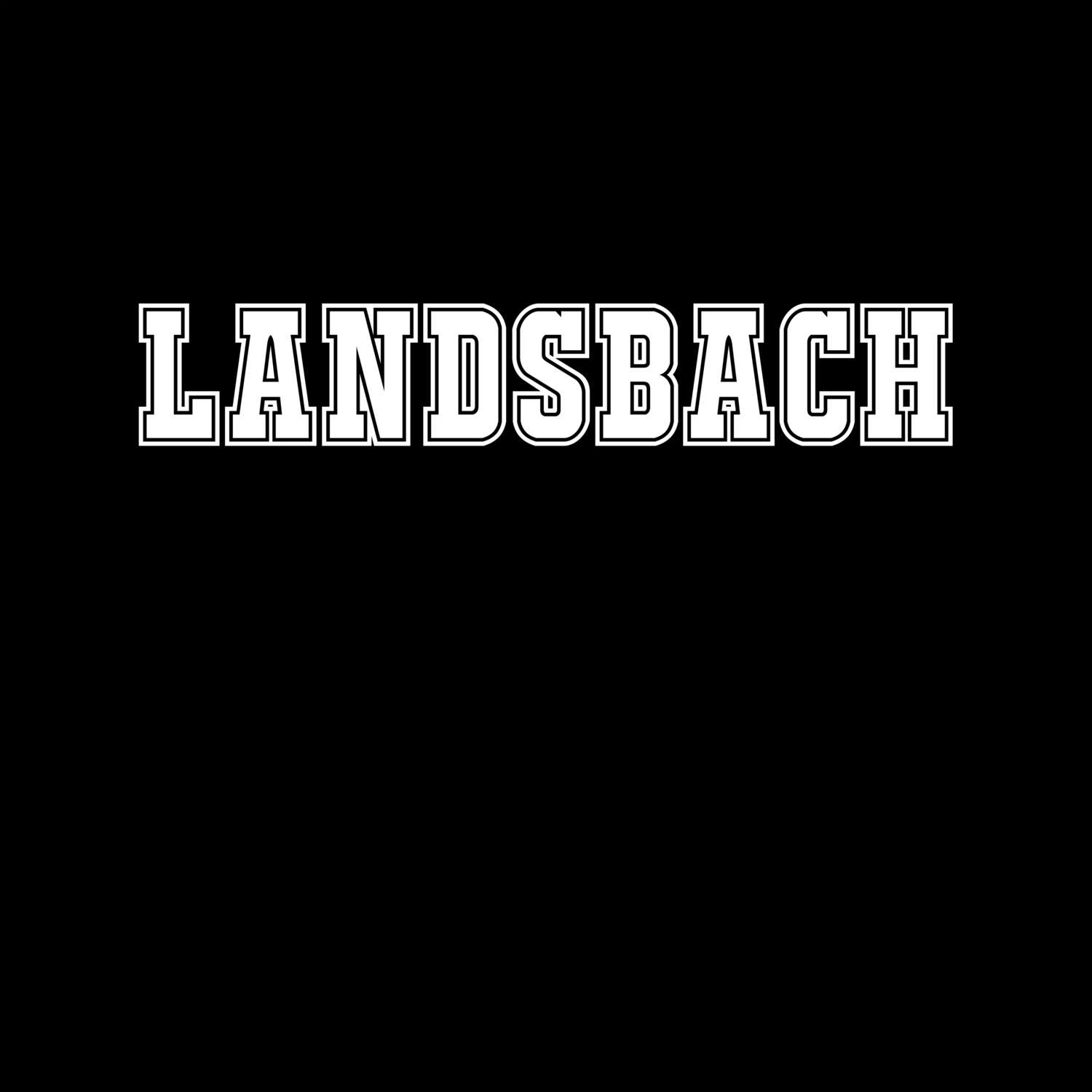 T-Shirt »Classic« für den Ort »Landsbach«