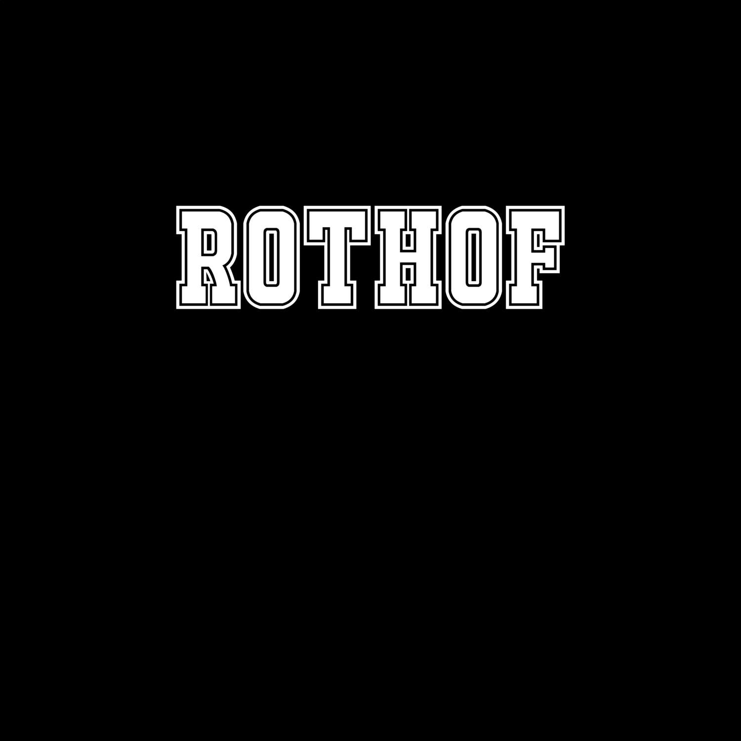 T-Shirt »Classic« für den Ort »Rothof«