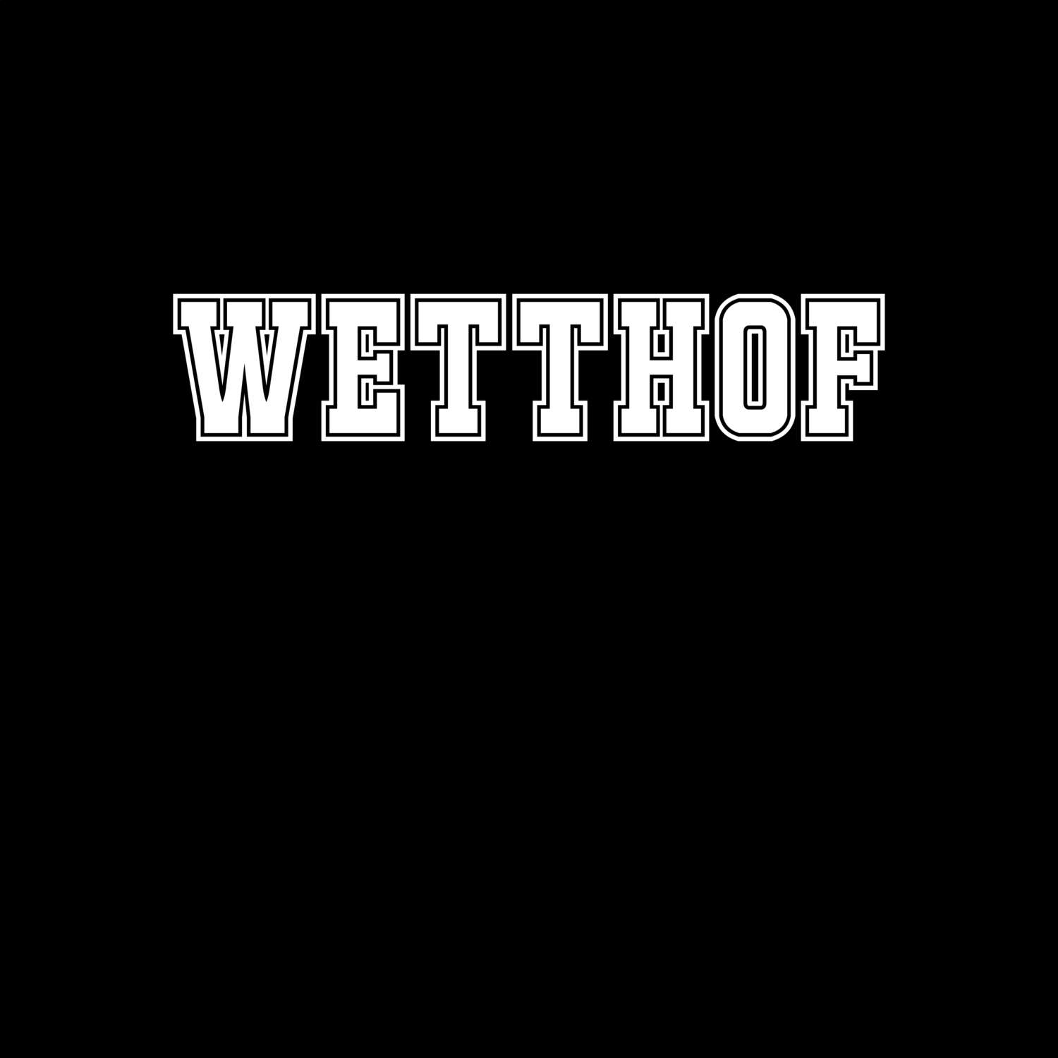 Wetthof T-Shirt »Classic«