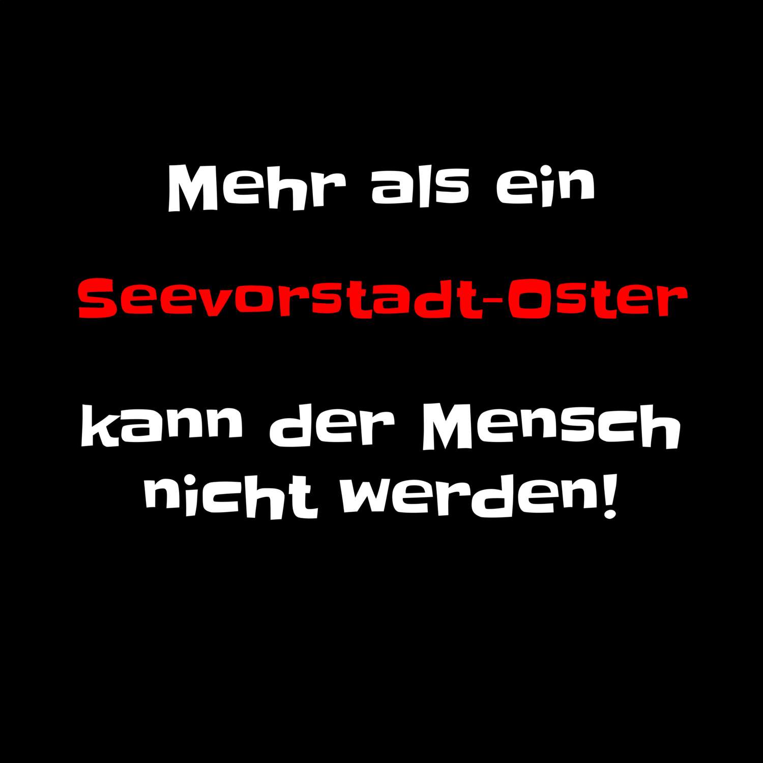 Seevorstadt-Ost T-Shirt »Mehr als ein«