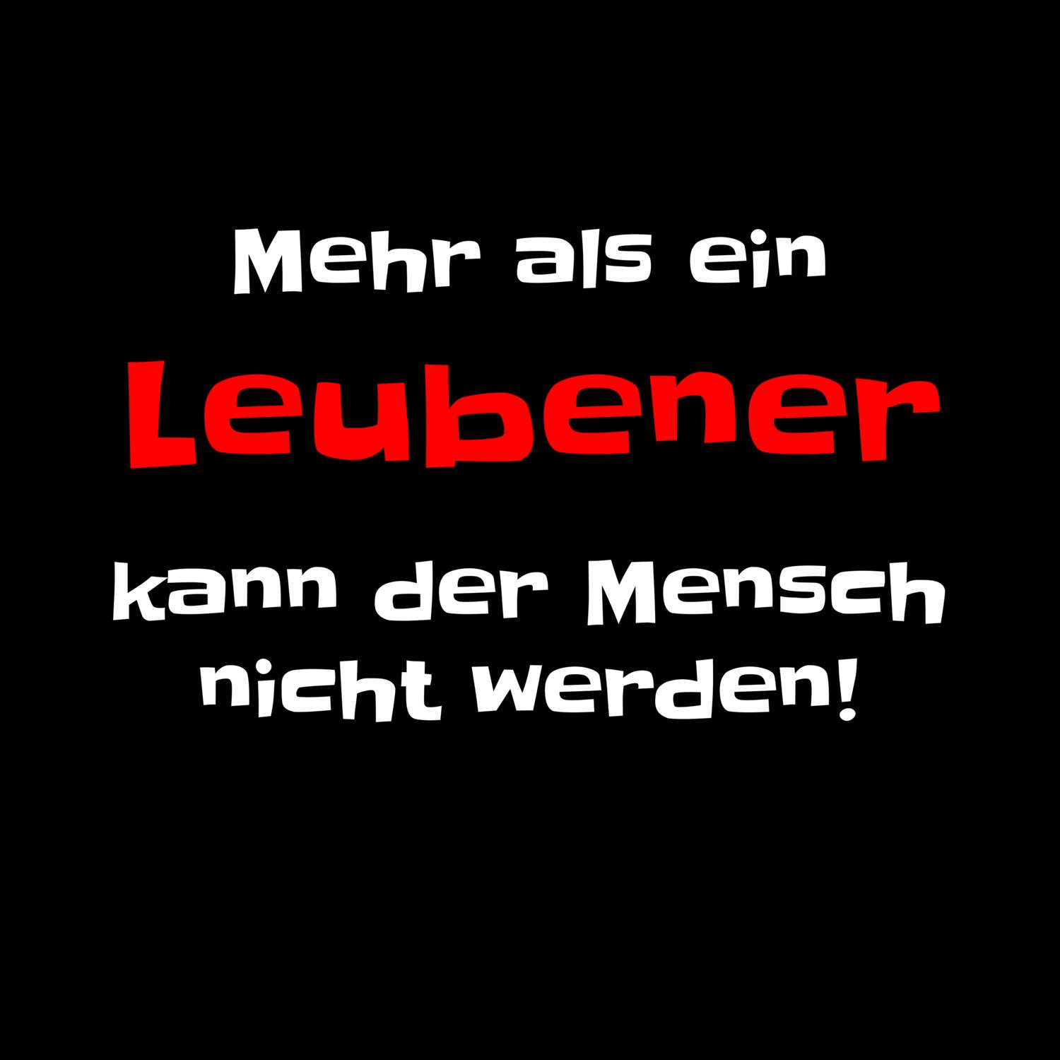 Leuben T-Shirt »Mehr als ein«